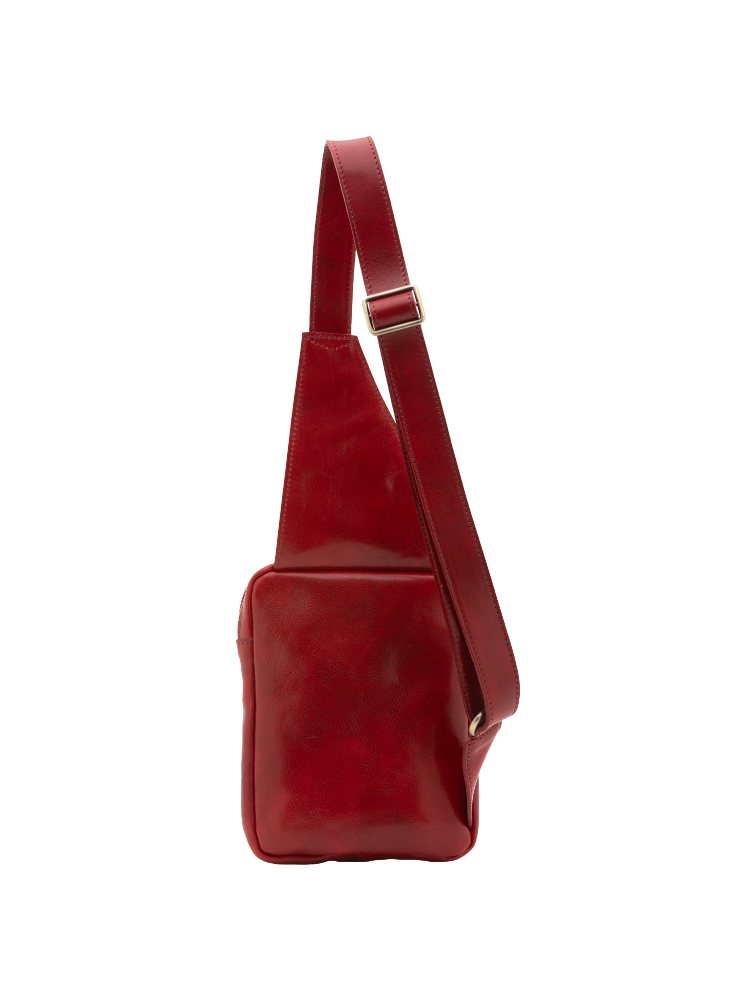 Borsa a tracolla uomo in vera pelle Made in Italy 5505-Rosso I Fratelli