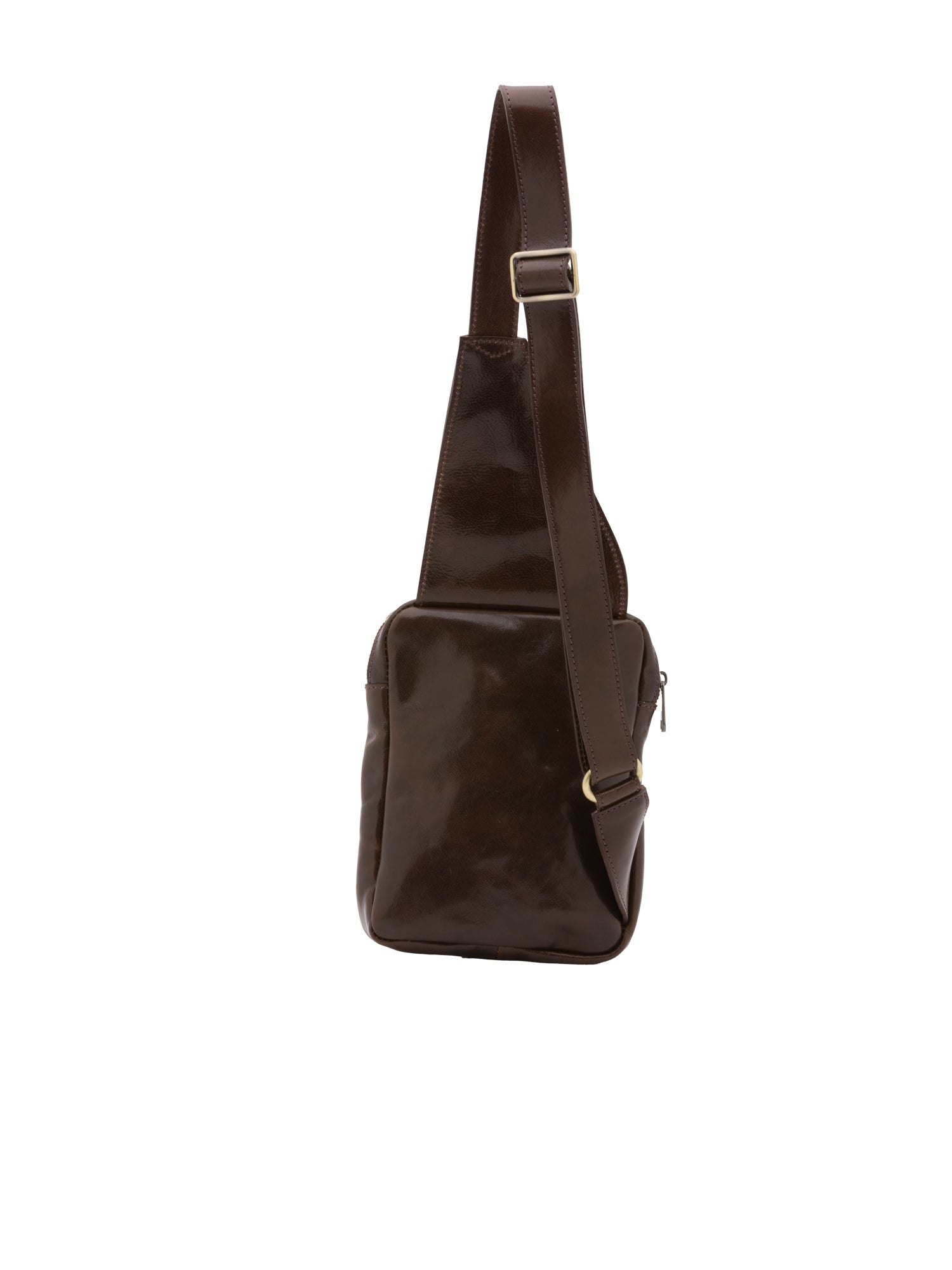 Borsa a tracolla uomo in vera pelle Made in Italy 5505-Tmoro I Fratelli