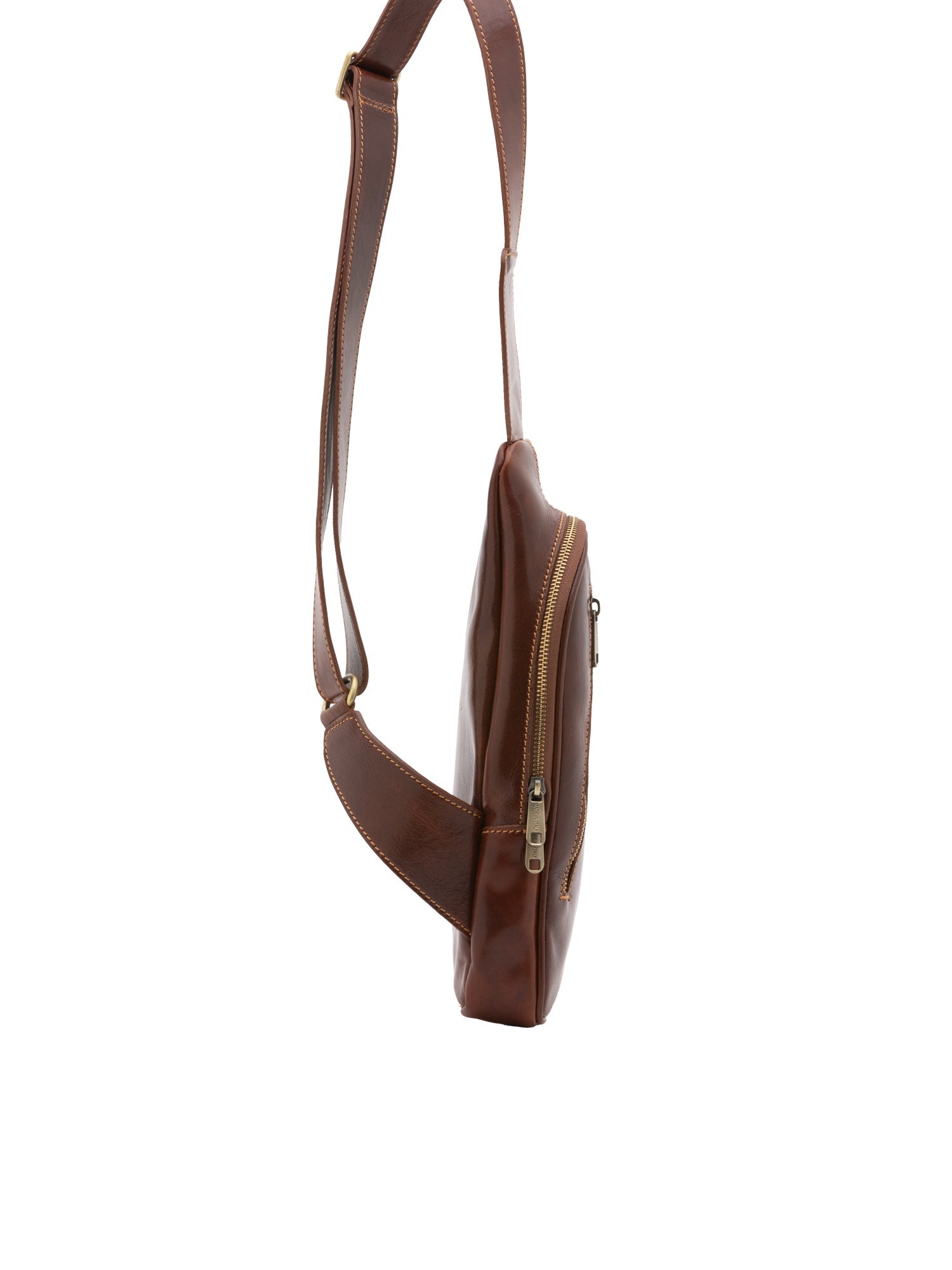 Borsa a tracolla uomo in vera pelle Made in Italy 5507-Marrone I Fratelli