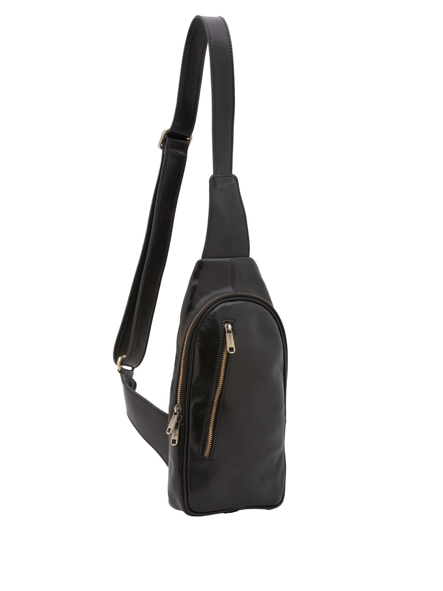 Borsa a tracolla uomo in vera pelle Made in Italy 5507-Nero I Fratelli