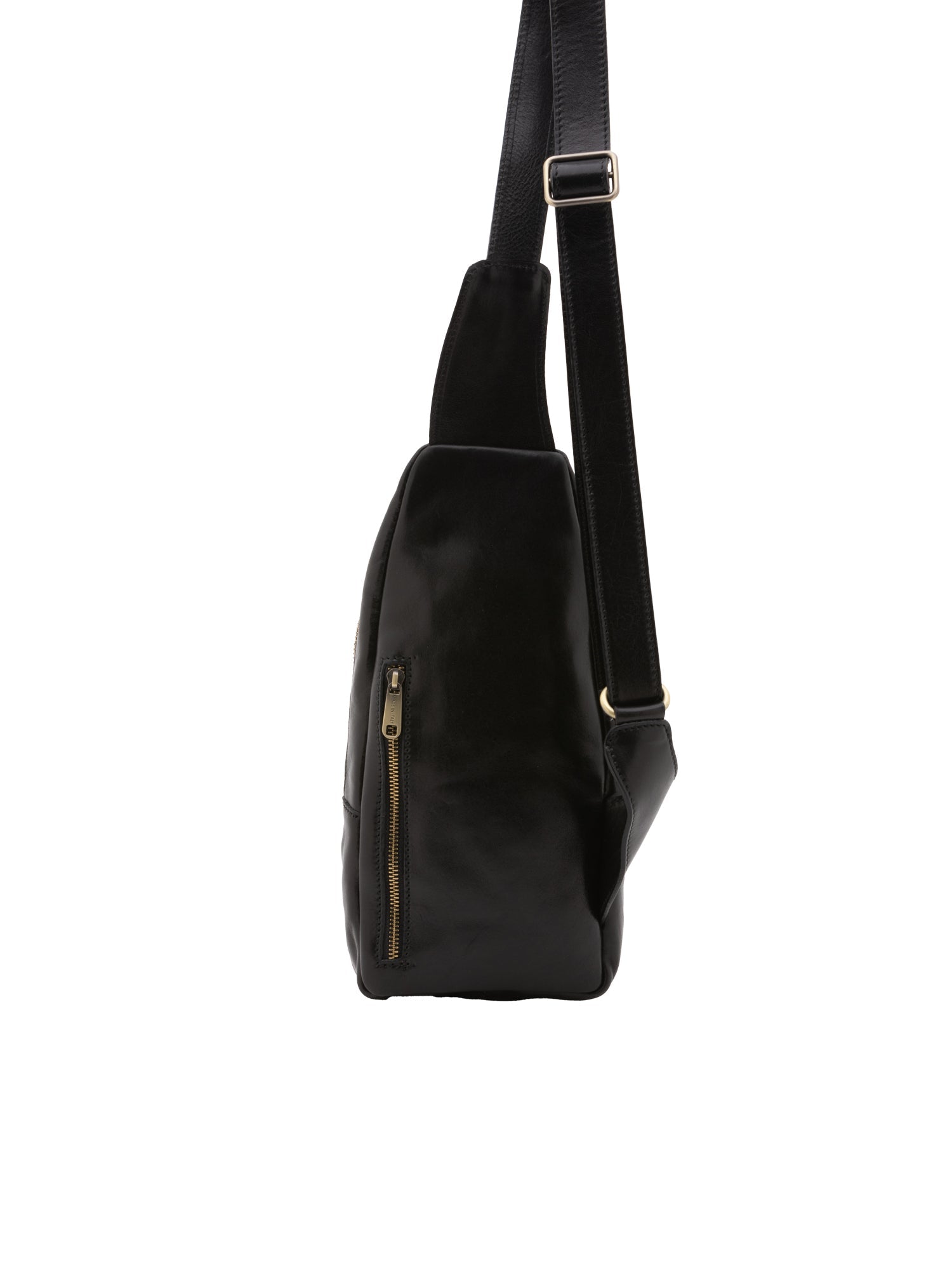 Borsa a tracolla uomo in vera pelle Made in Italy 5507-Nero I Fratelli