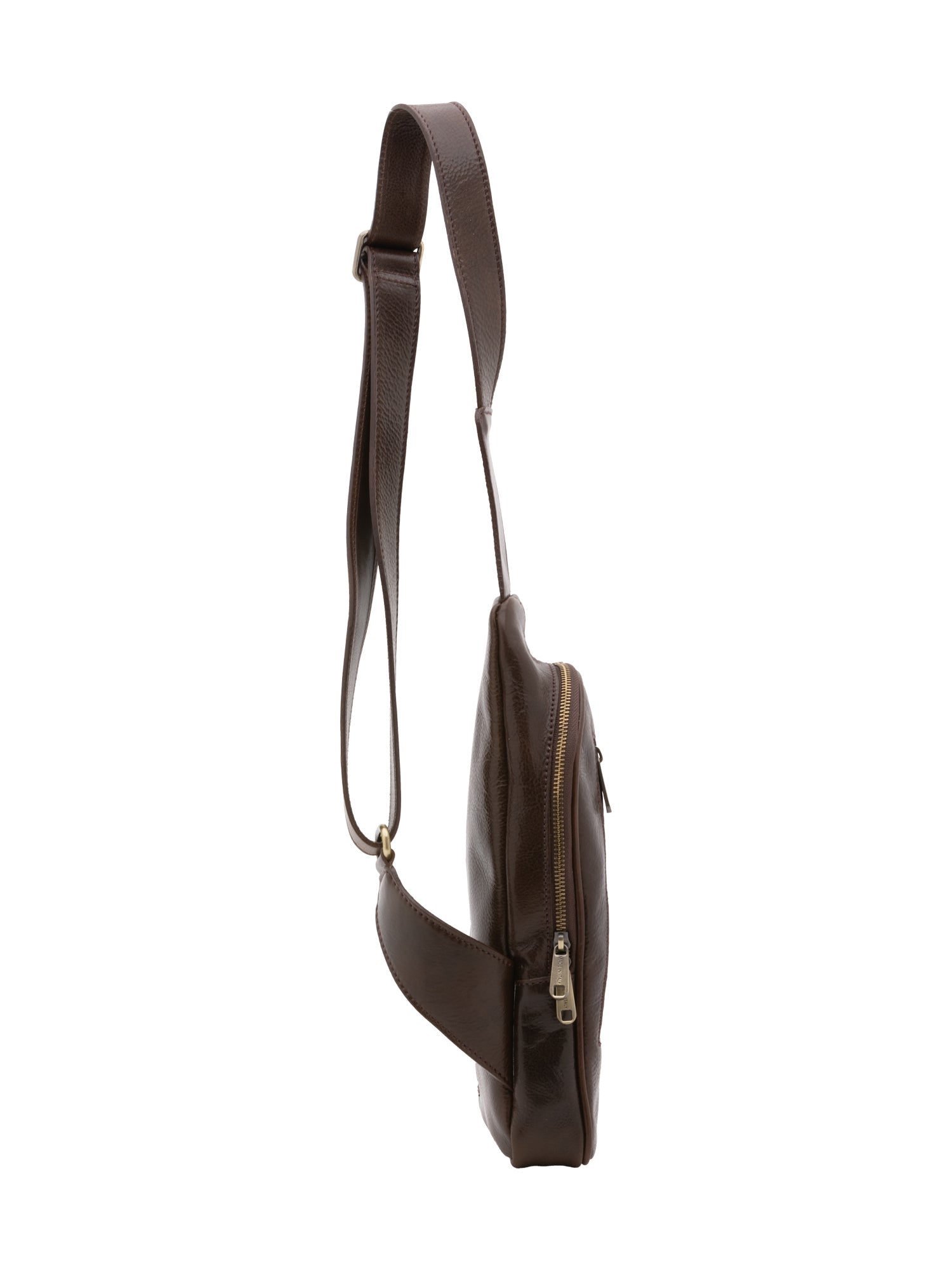 Borsa a tracolla uomo in vera pelle Made in Italy 5507-Tmoro I Fratelli