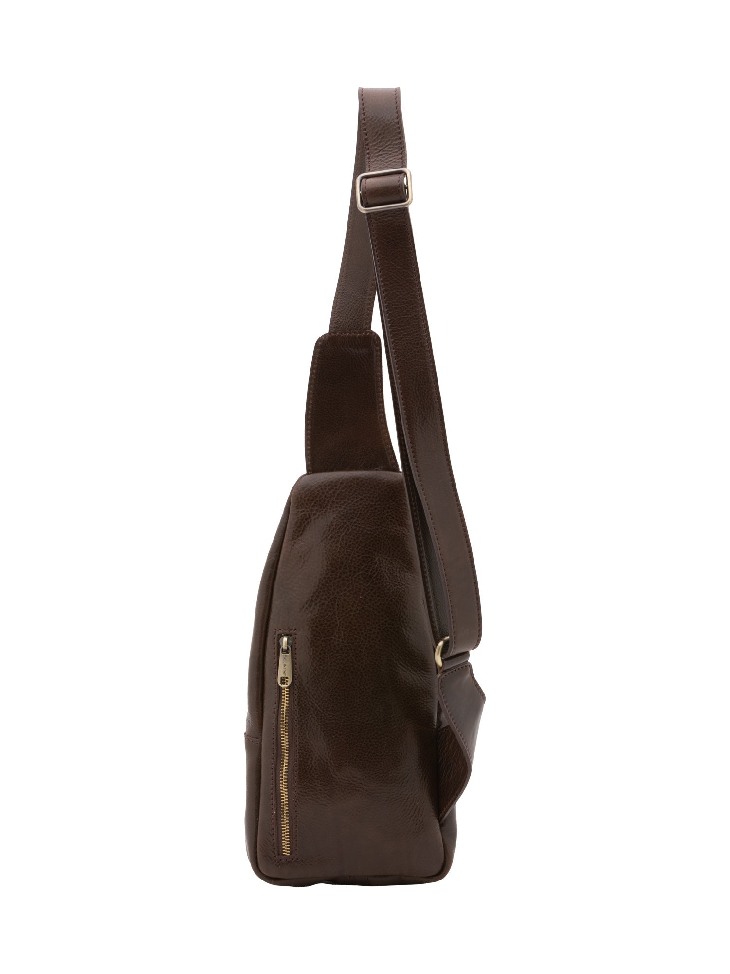 Borsa a tracolla uomo in vera pelle Made in Italy 5507-Tmoro I Fratelli