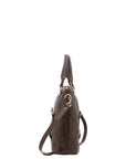 Borsa a tracolla da uomo in vera pelle 100% pelle 5510-Marrone I Fratelli