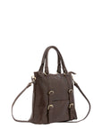 Borsa a tracolla da uomo in vera pelle 100% pelle 5510-Marrone I Fratelli
