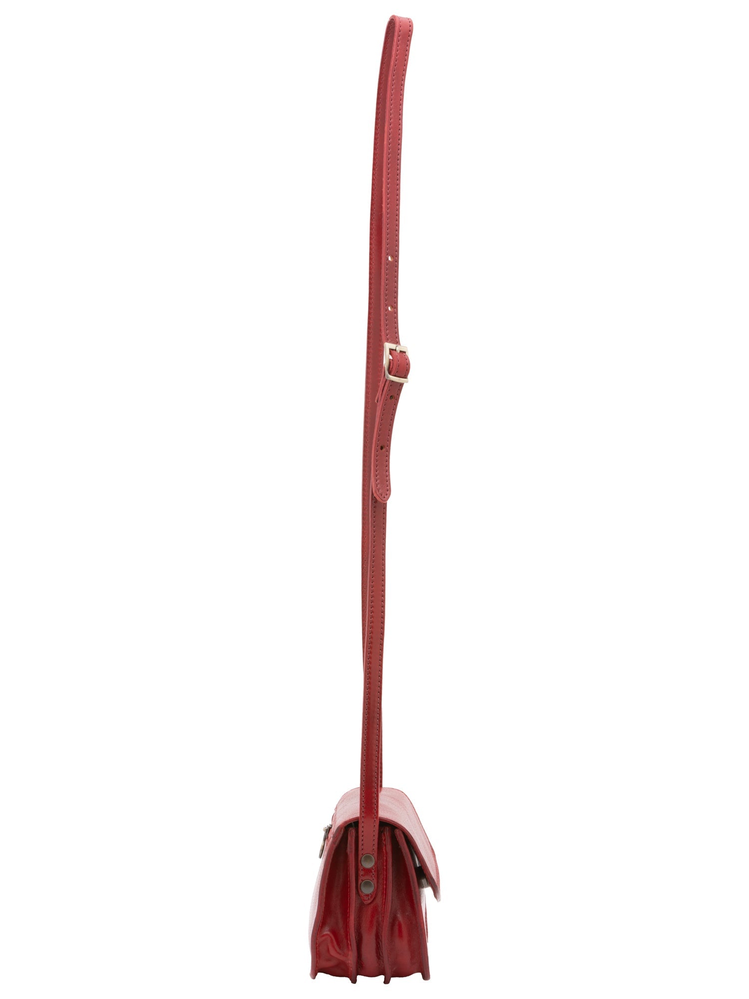 Borsa a tracolla da donna Vera pelle 5511-Rosso I Fratelli