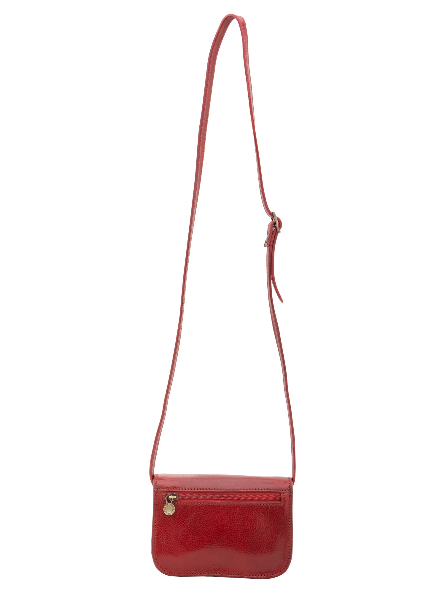 Borsa a tracolla da donna Vera pelle 5511-Rosso I Fratelli
