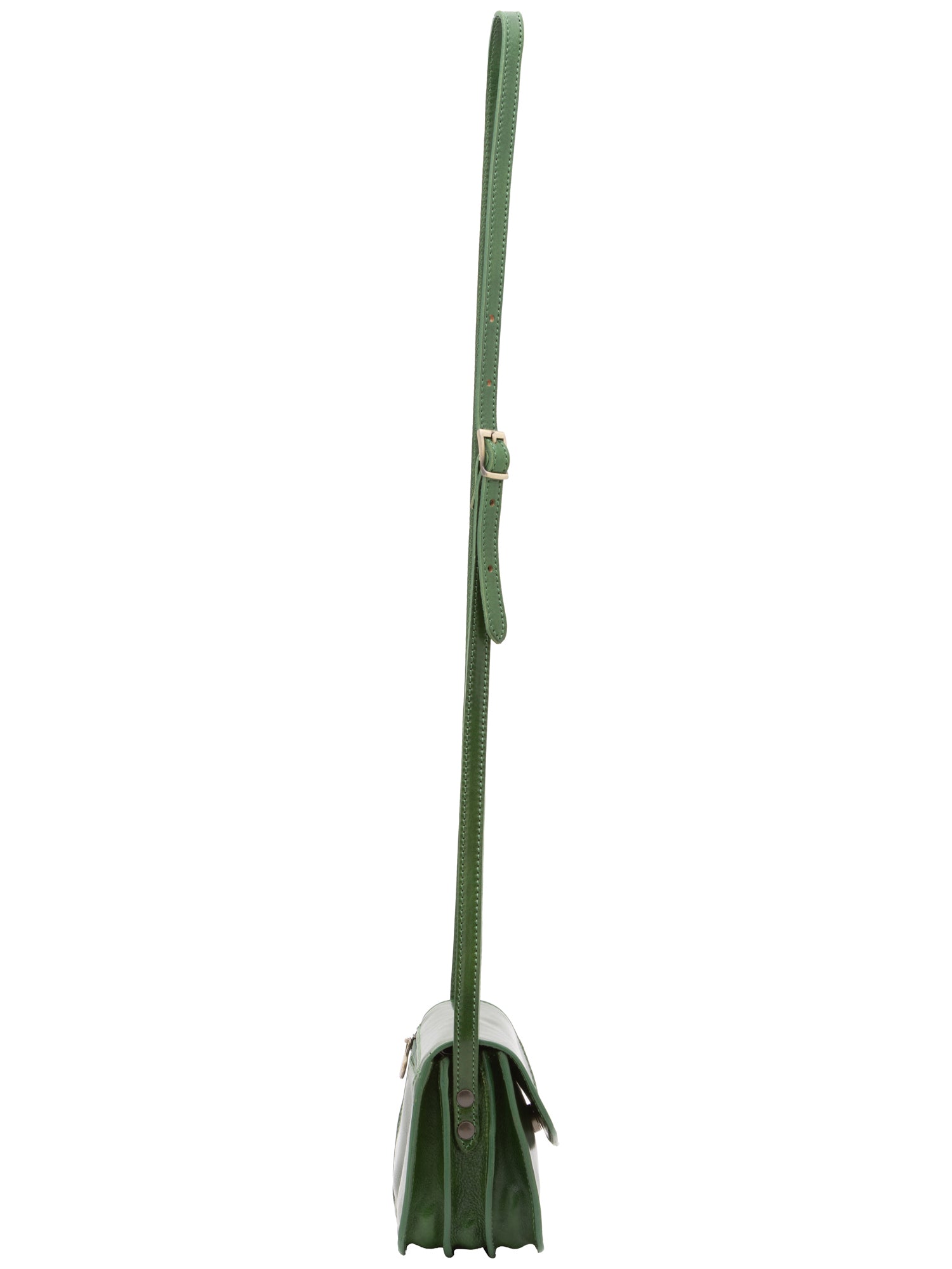 Borsa a tracolla da donna Vera pelle 5511-Verde I Fratelli