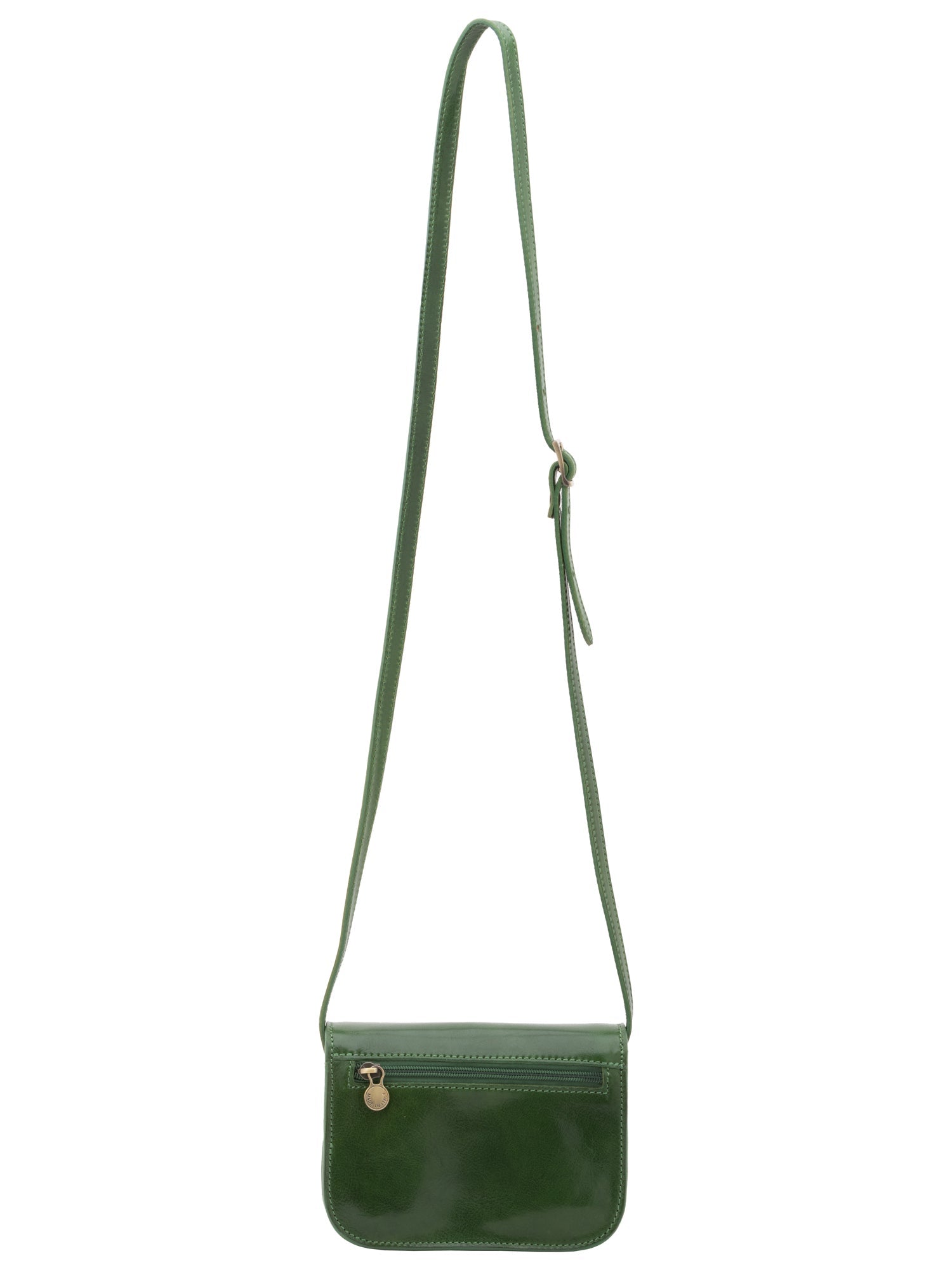 Borsa a tracolla da donna Vera pelle 5511-Verde I Fratelli