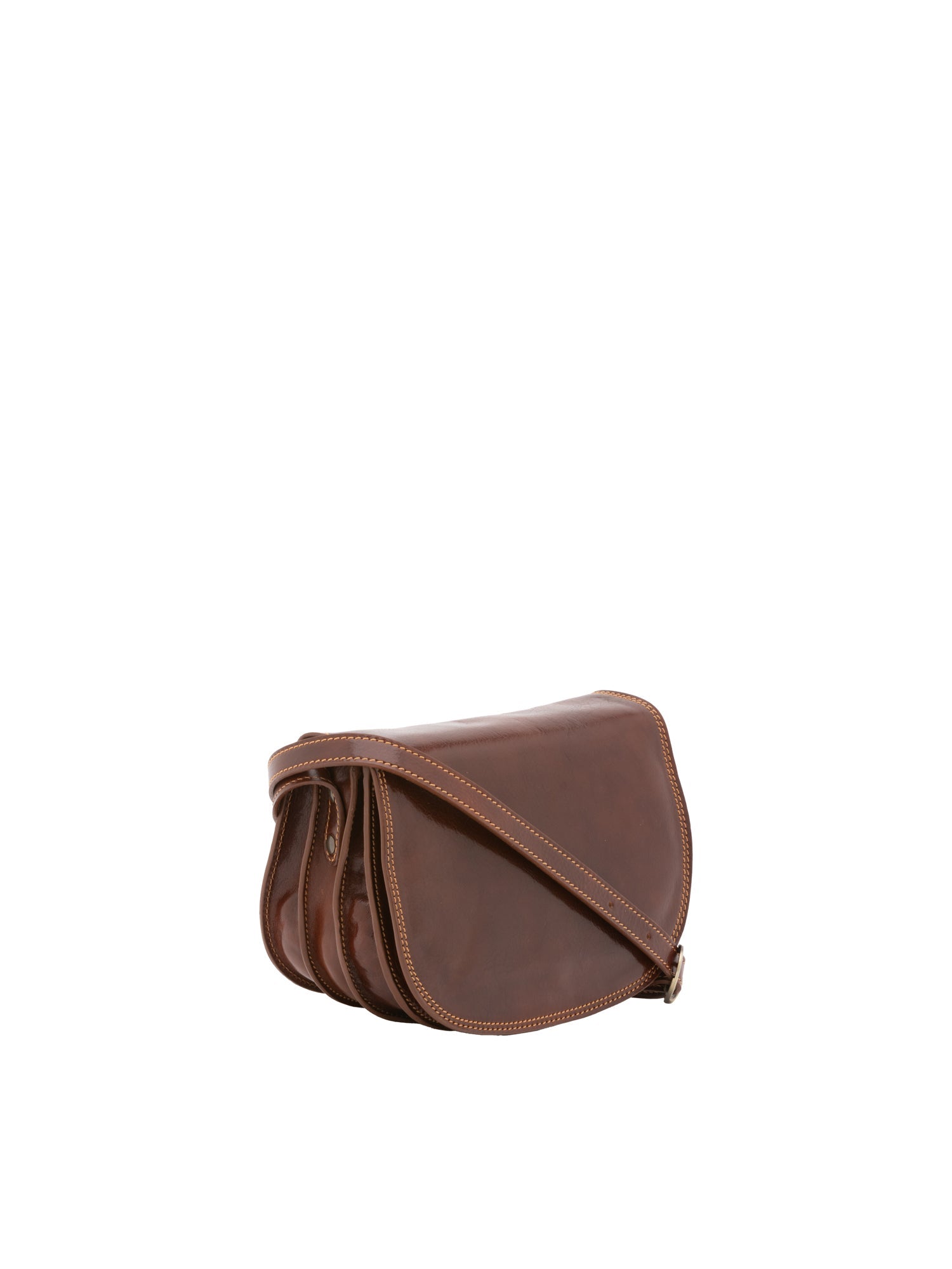 Borsa a tracolla da donna Vera pelle 5512-Marrone I Fratelli