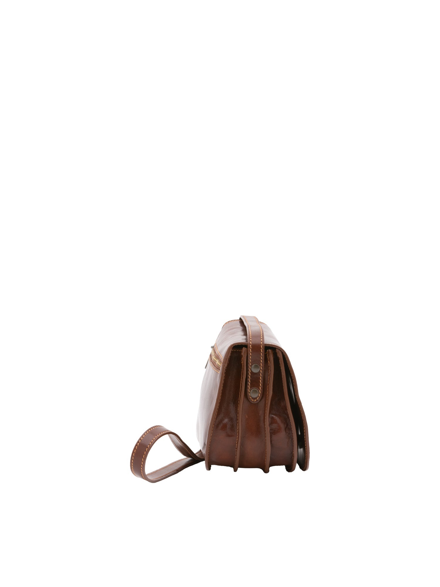 Borsa a tracolla da donna Vera pelle 5512-Marrone I Fratelli
