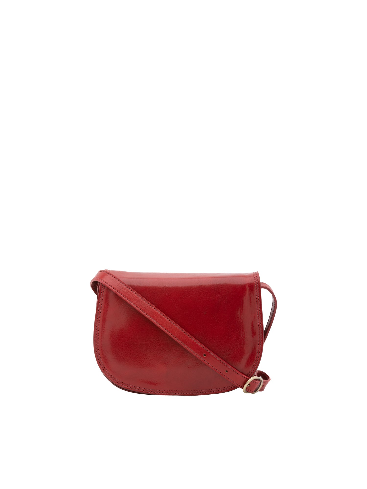 Borsa a tracolla da donna Vera pelle 5512-Rosso I Fratelli