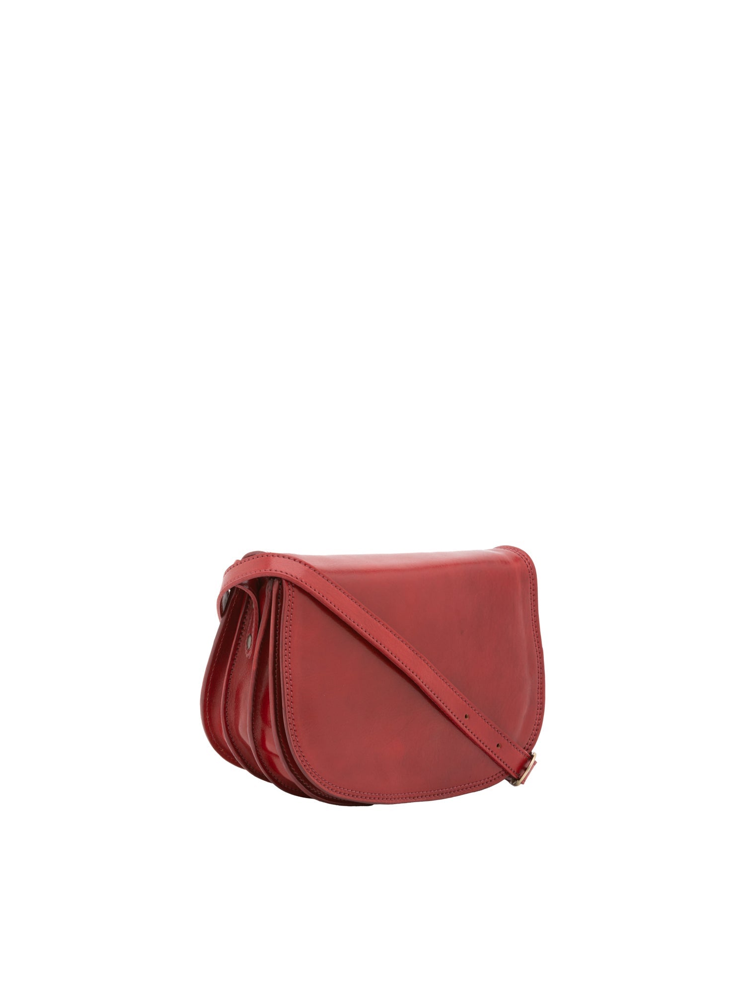 Borsa a tracolla da donna Vera pelle 5512-Rosso I Fratelli