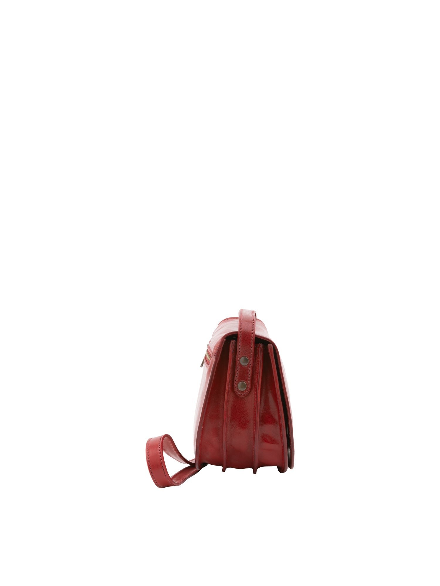 Borsa a tracolla da donna Vera pelle 5512-Rosso I Fratelli