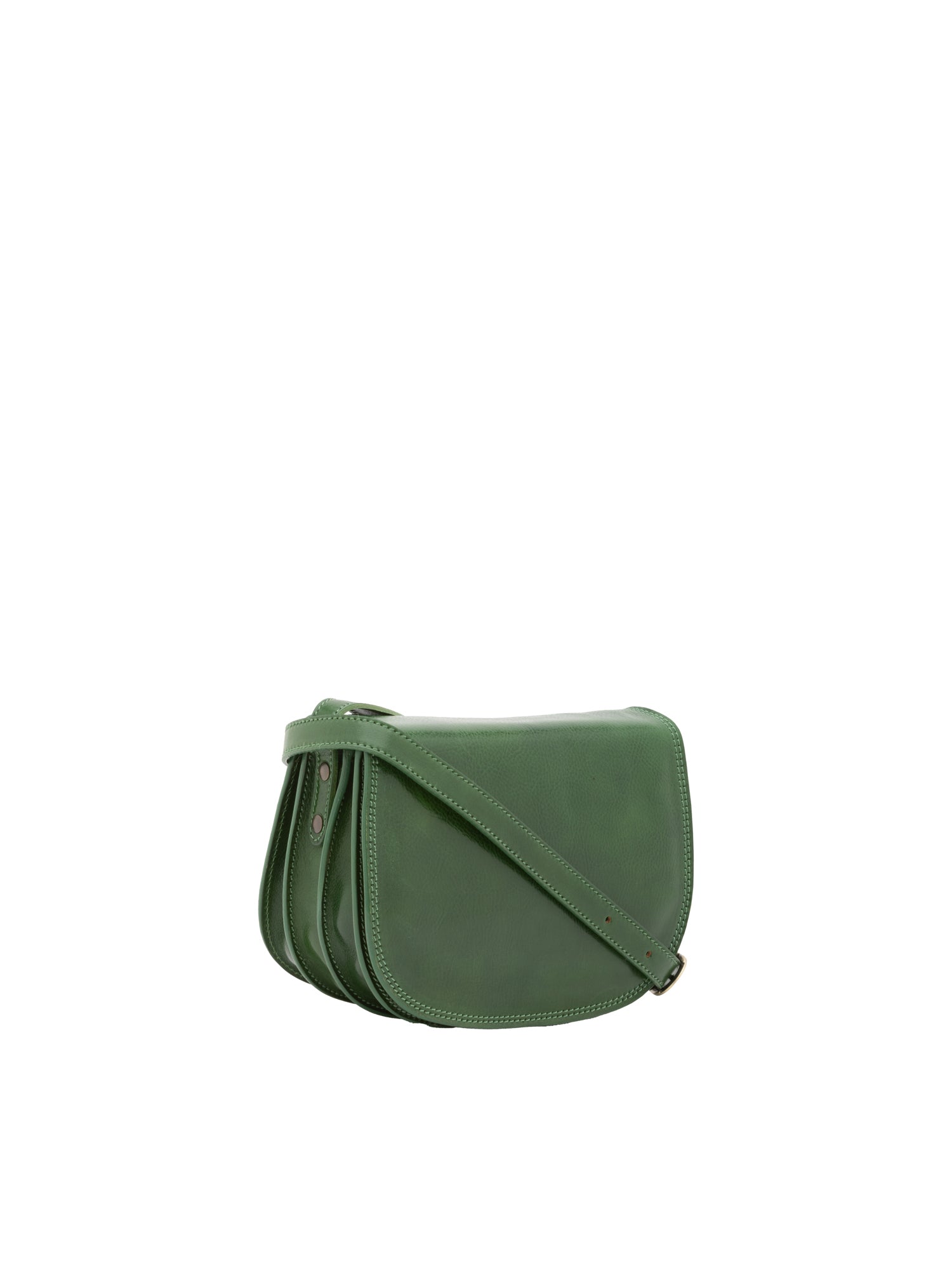 Borsa a tracolla da donna Vera pelle 5512-Verde I Fratelli