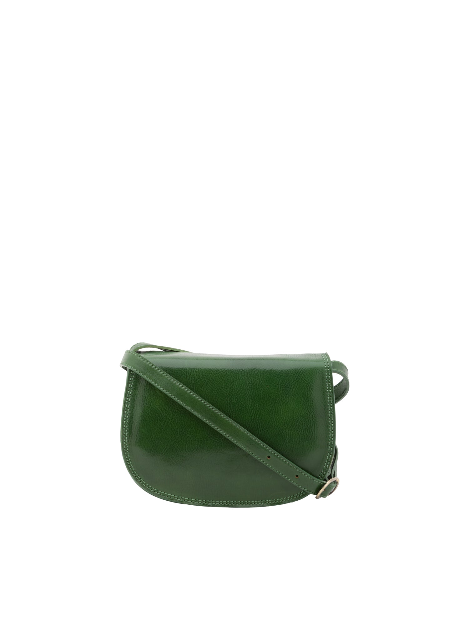 Borsa a tracolla da donna Vera pelle 5512-Verde I Fratelli