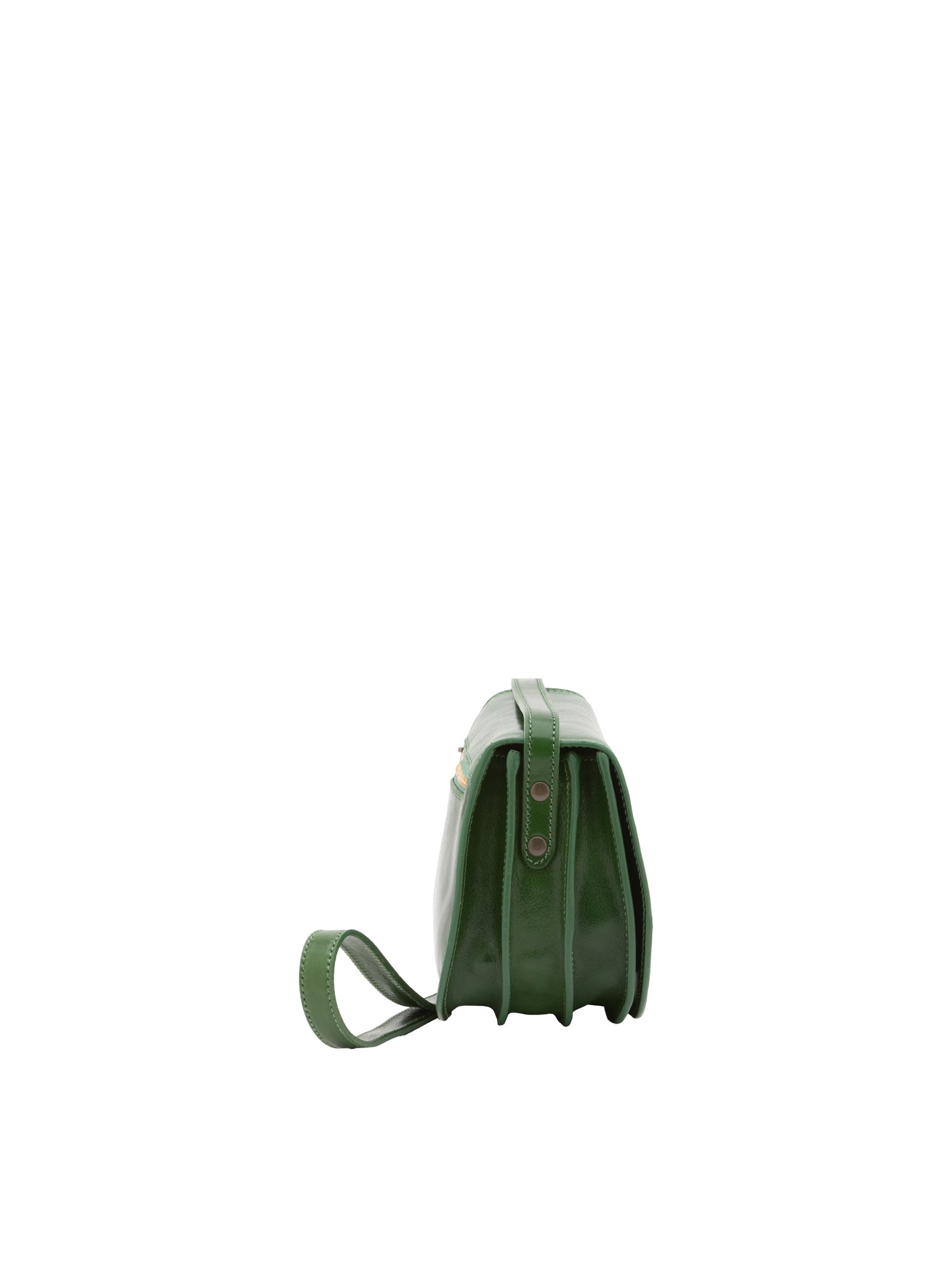Borsa a tracolla da donna Vera pelle 5512-Verde I Fratelli