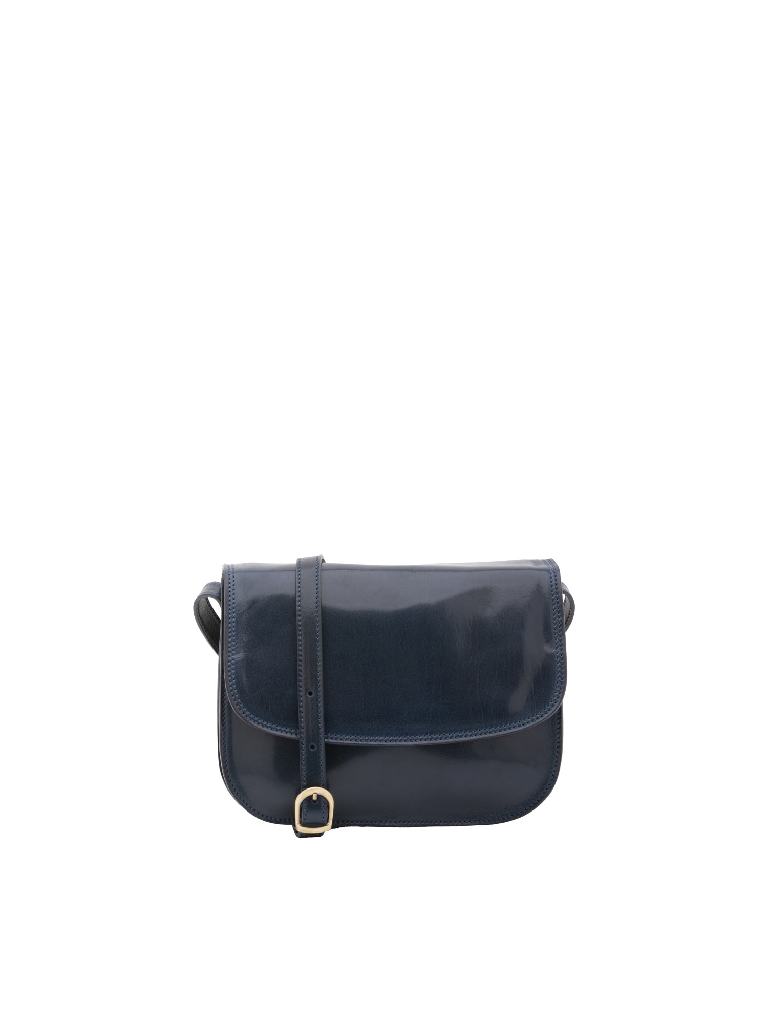Borsa a tracolla da donna Vera pelle 5513-Blu I Fratelli