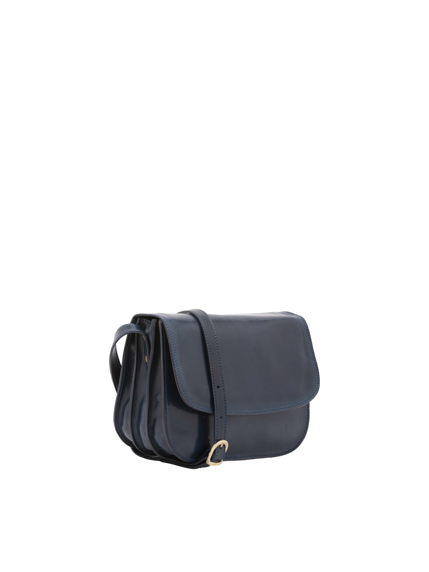 Borsa a tracolla da donna Vera pelle 5513-Blu I Fratelli