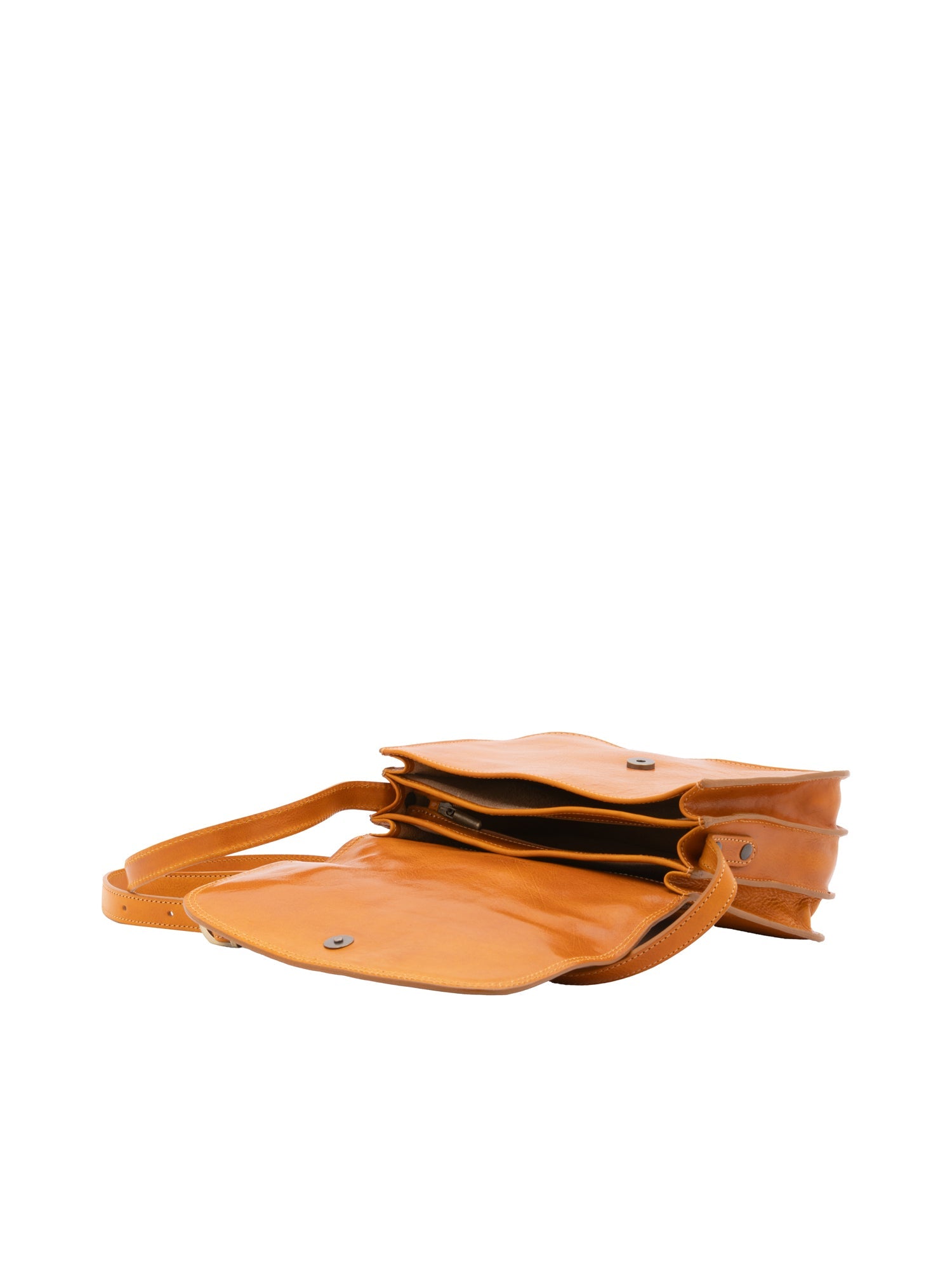 Borsa a tracolla da donna Vera pelle 5513-Giallo I Fratelli