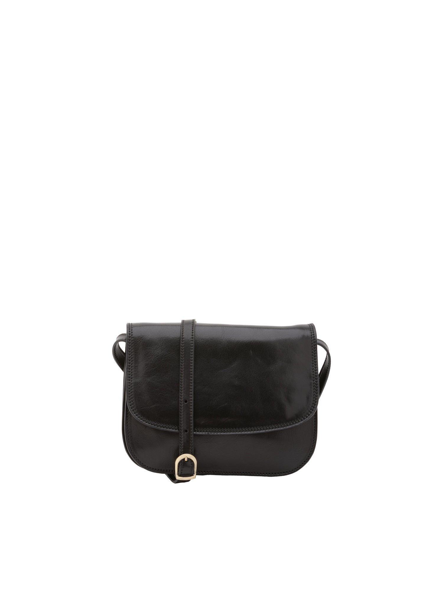 Borsa a tracolla da donna Vera pelle 5513-Nero I Fratelli