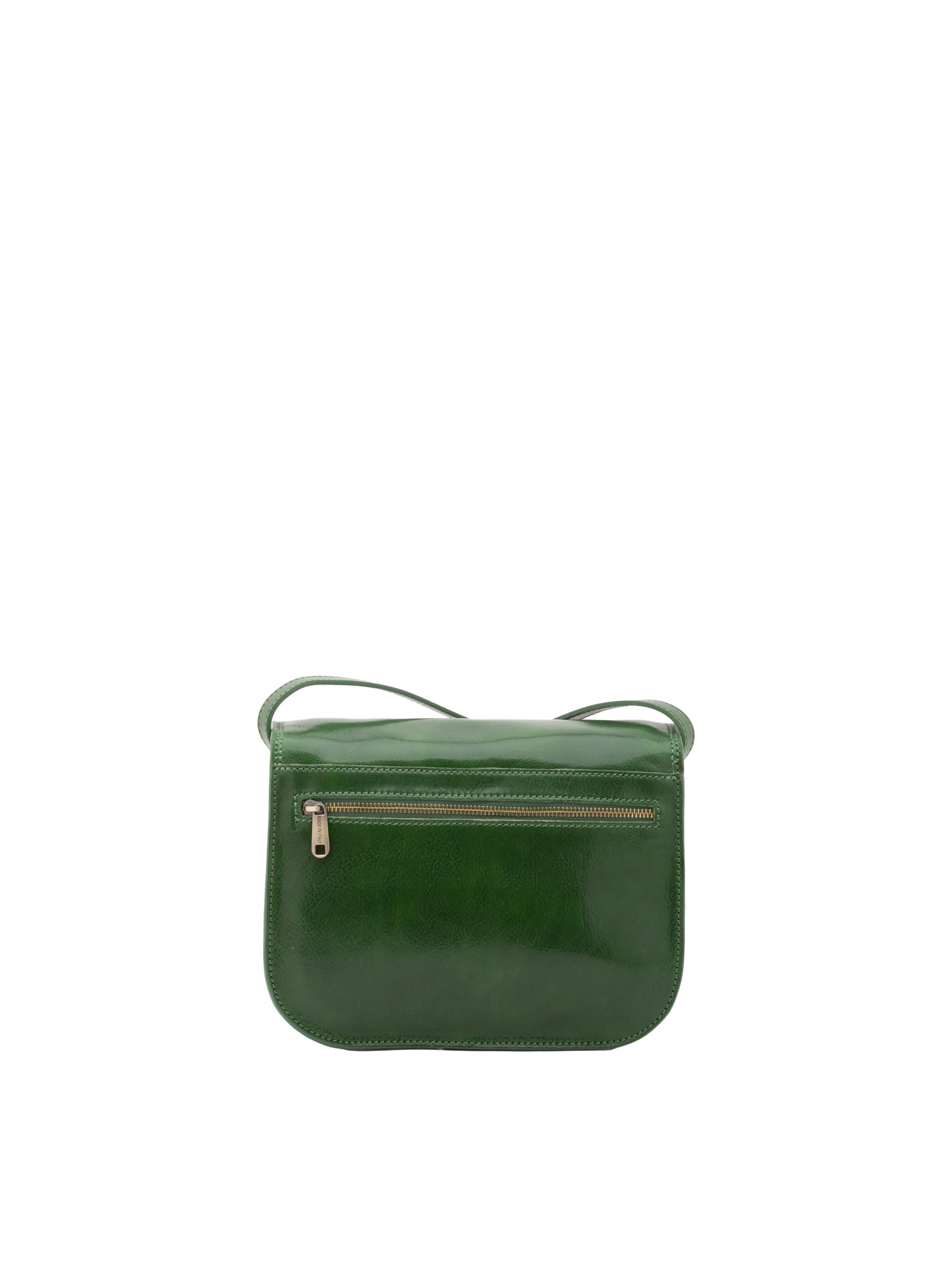Borsa a tracolla da donna Vera pelle 5513-Verde I Fratelli