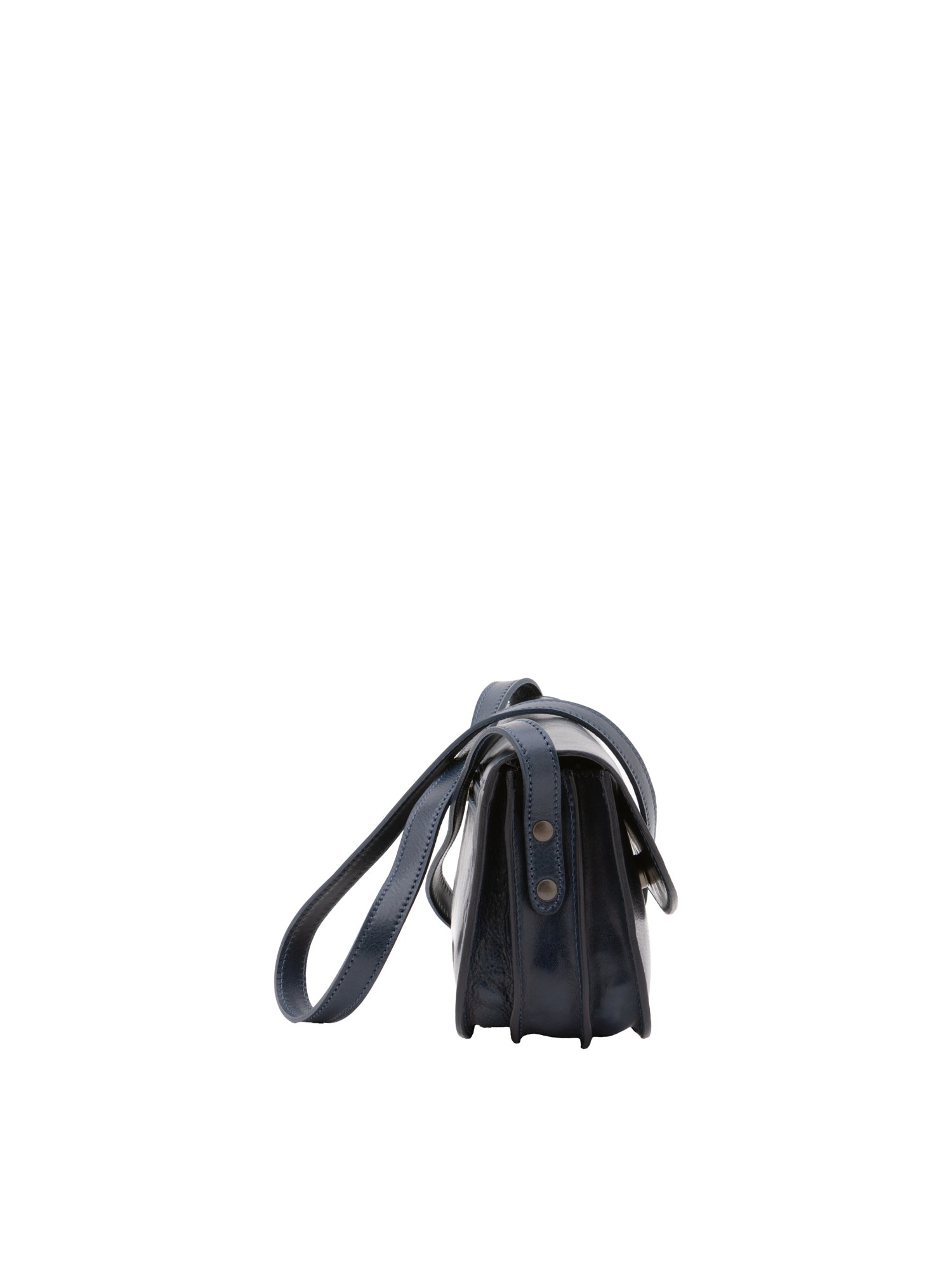 Borsa a tracolla da donna 100% pelle 5515-Blu I Fratelli