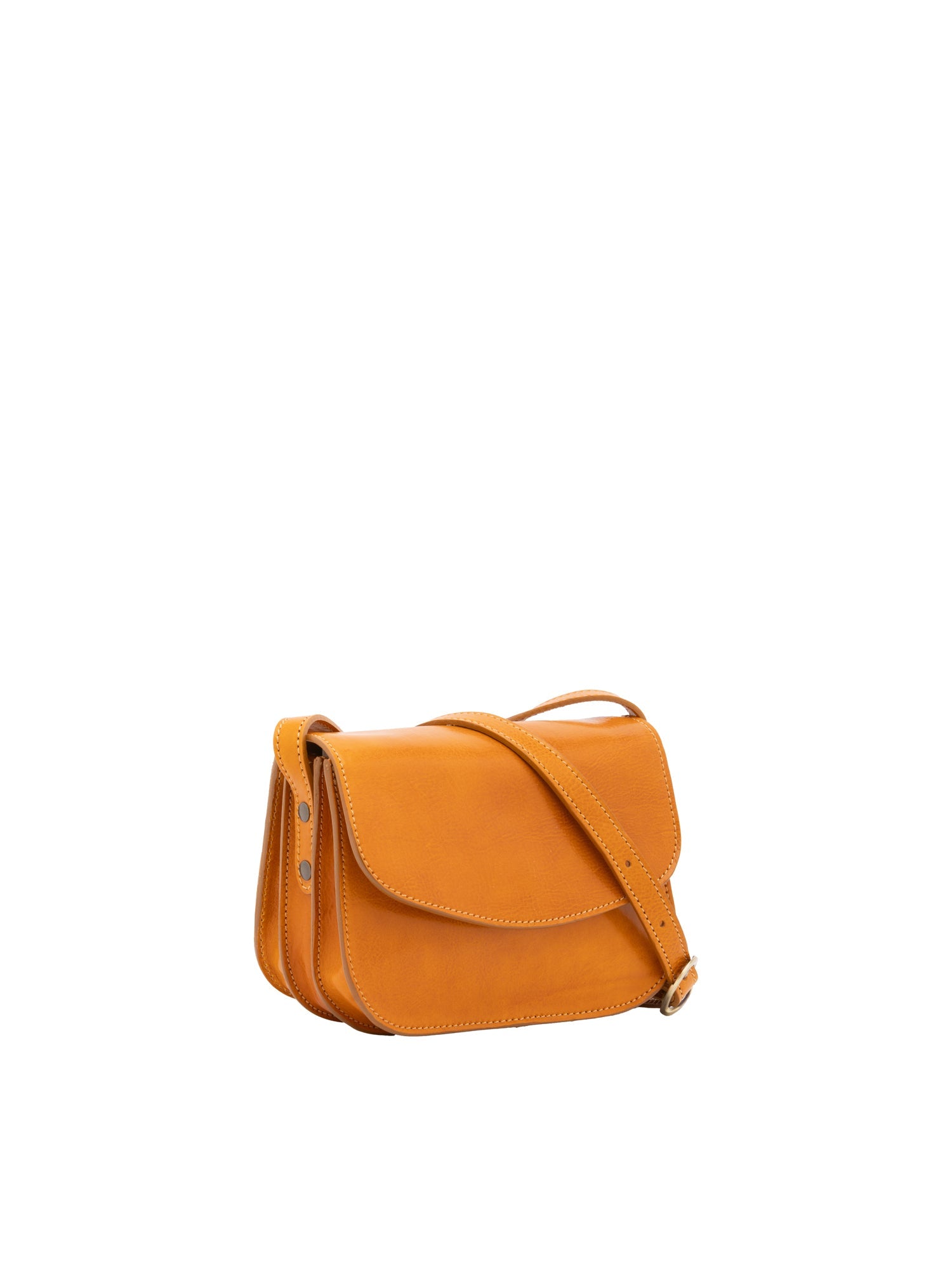 Borsa a tracolla da donna 100% pelle 5515-Giallo I Fratelli