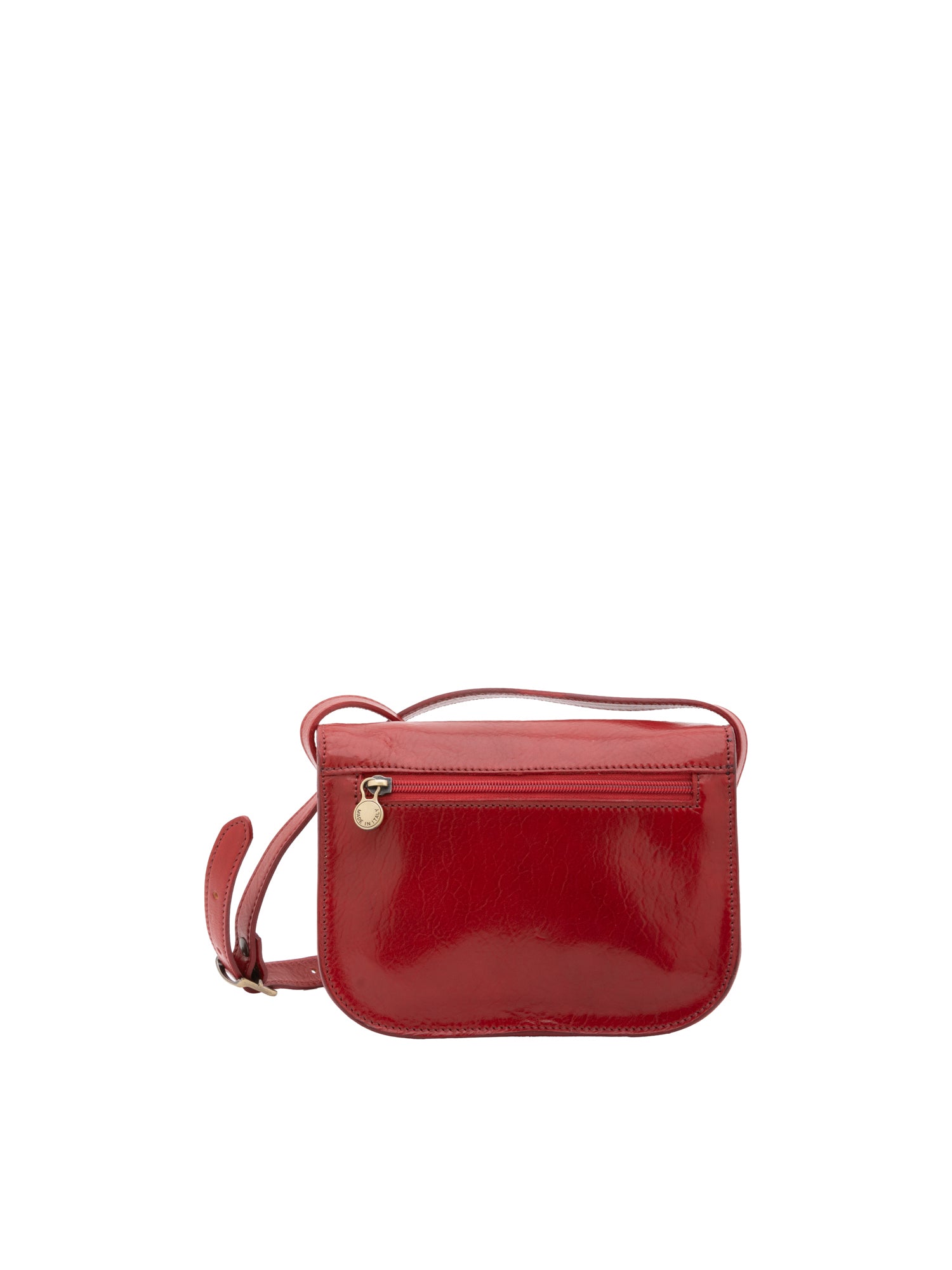 Borsa a tracolla da donna 100% pelle 5515-Rosso I Fratelli