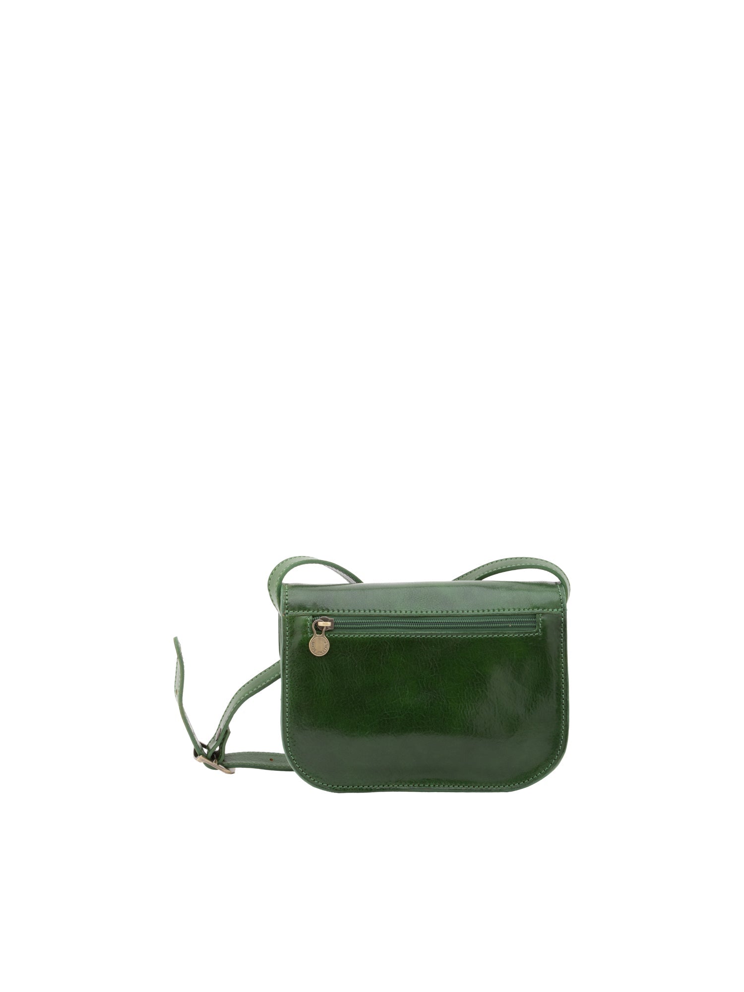 Borsa a tracolla da donna 100% pelle 5515-Verde I Fratelli