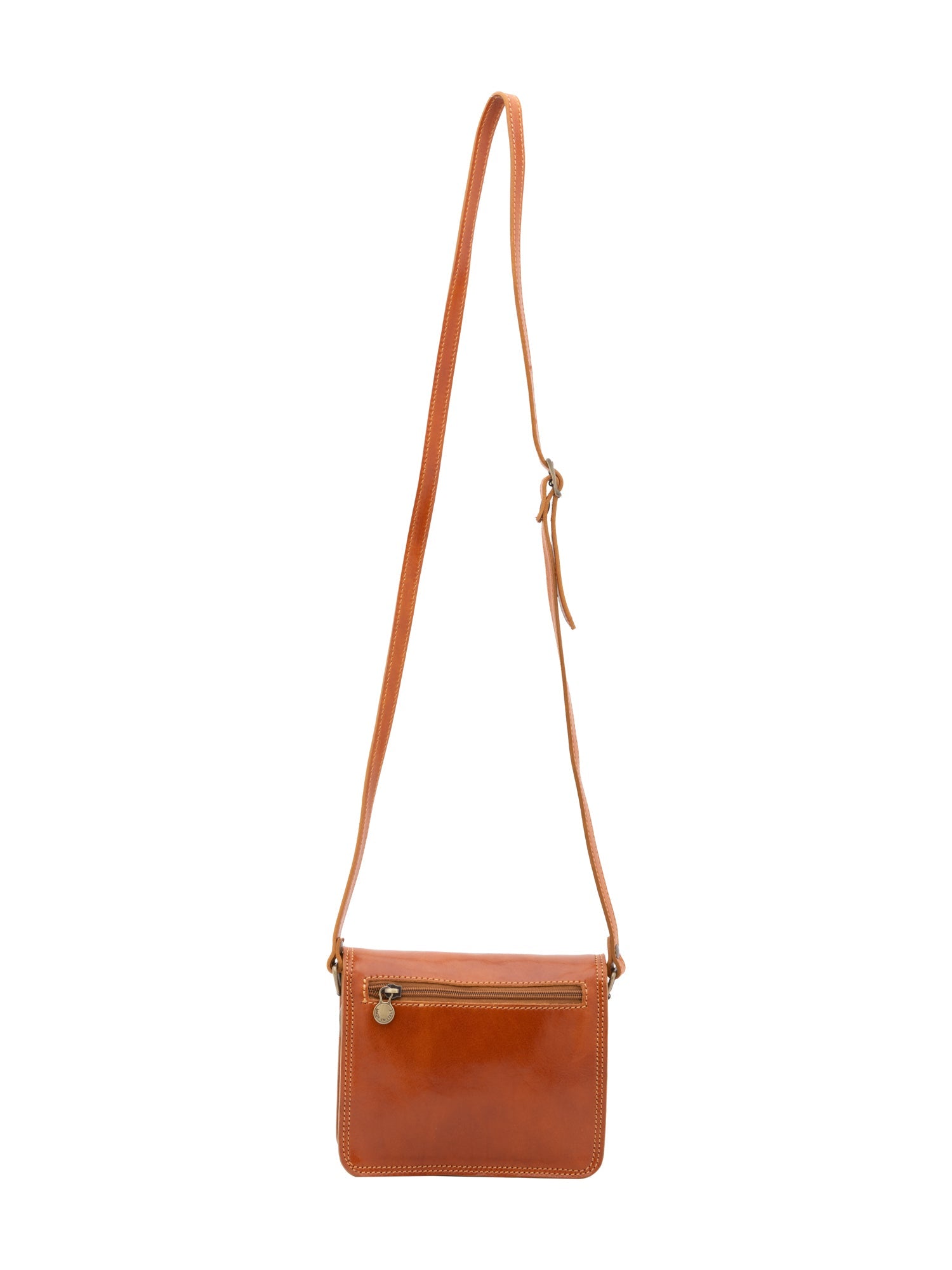 Borsa a tracolla da donna Vera pelle 5516-Cognac I Fratelli