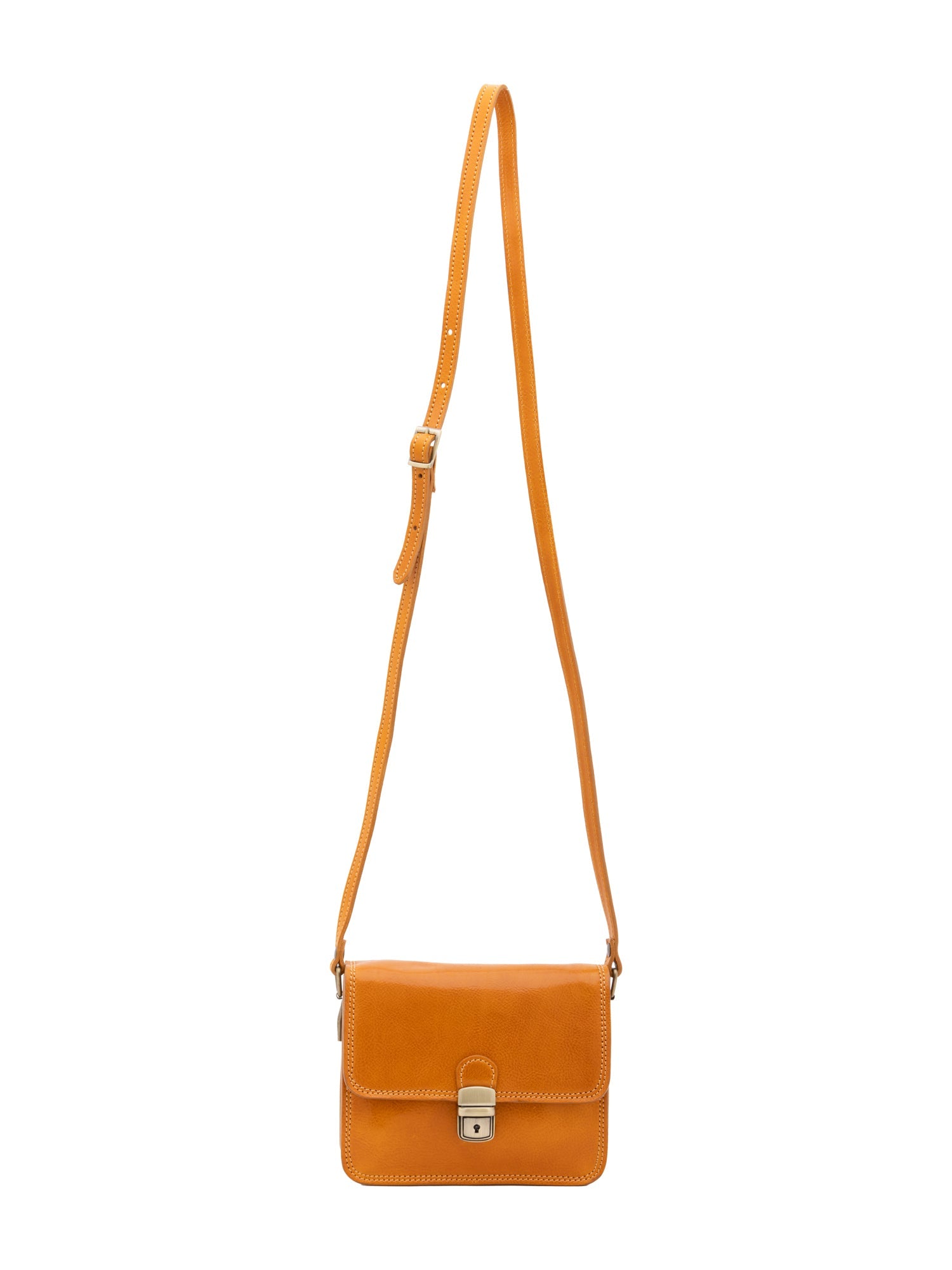 Borsa a tracolla da donna Vera pelle 5516-Giallo I Fratelli
