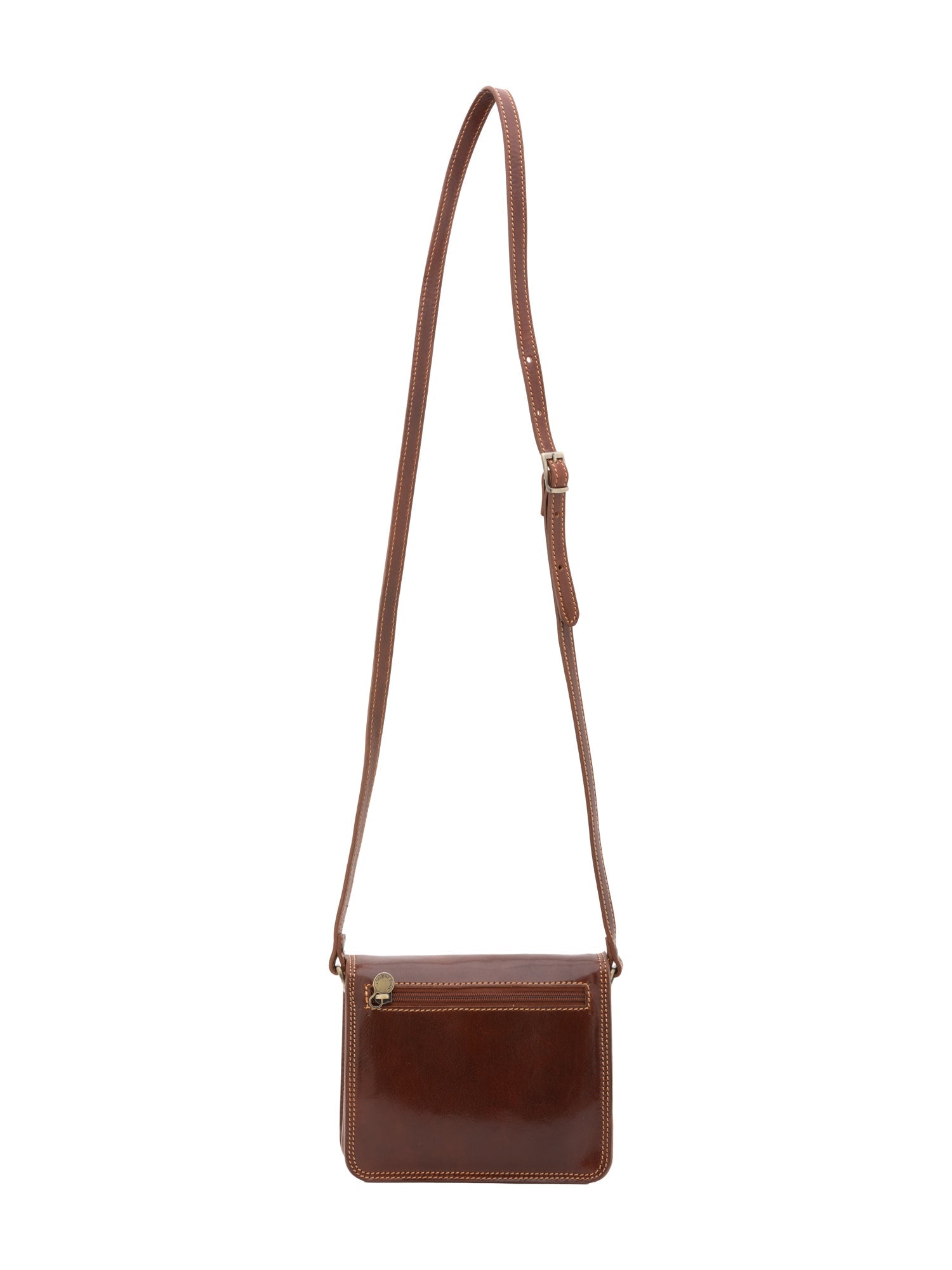 Borsa a tracolla da donna Vera pelle 5516-Marrone I Fratelli