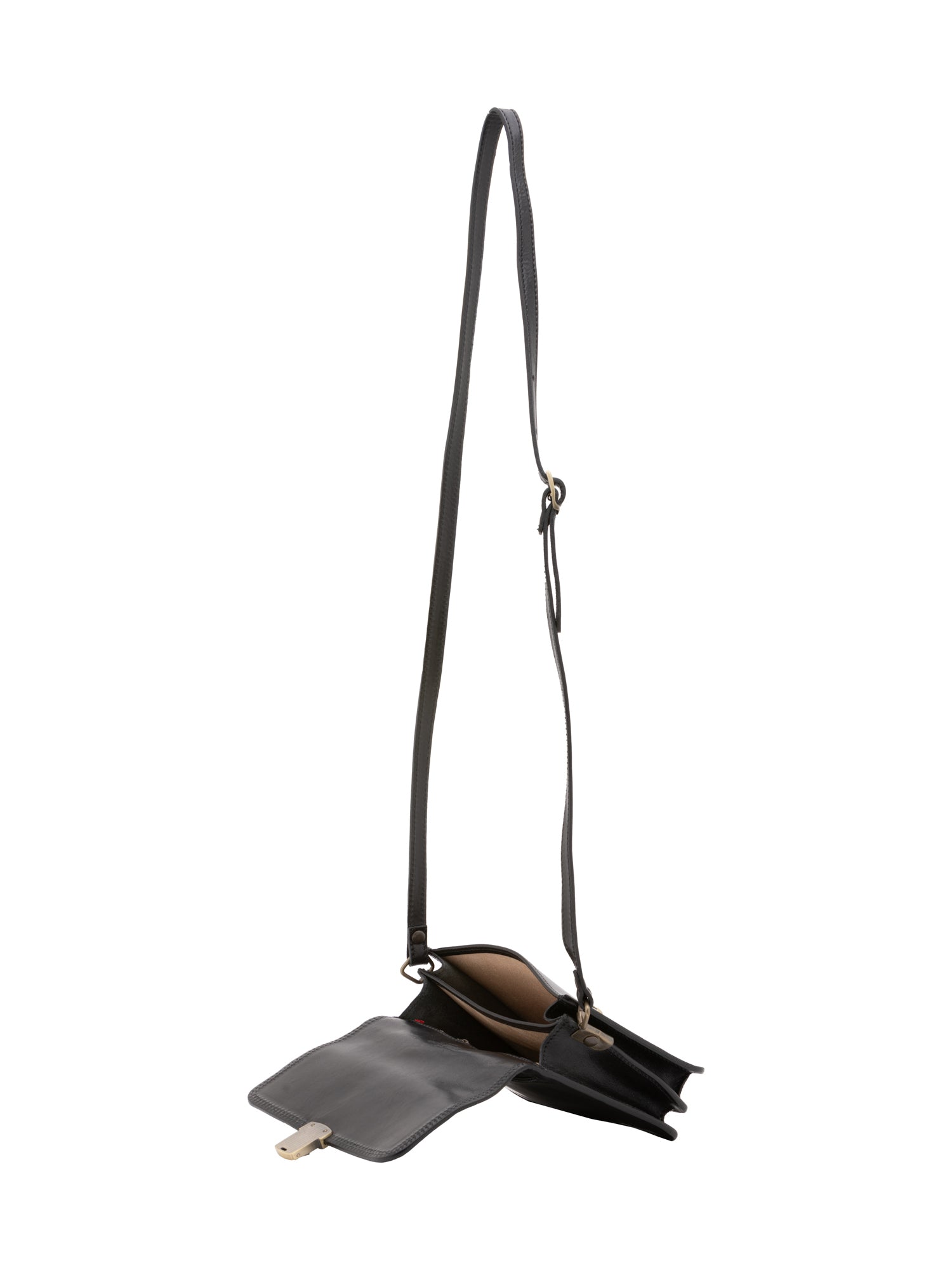 Borsa a tracolla da donna Vera pelle 5516-Nero I Fratelli