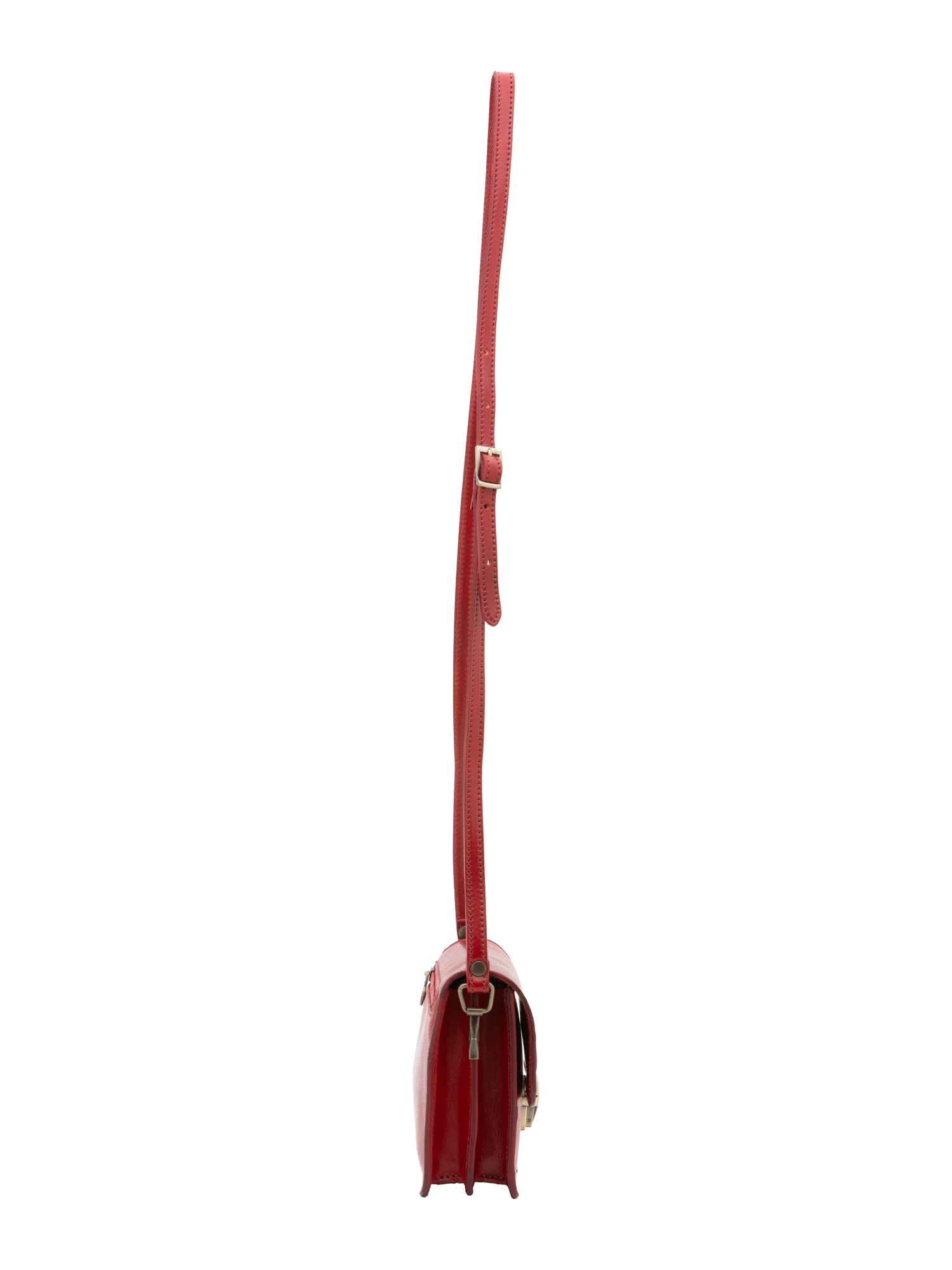 Borsa a tracolla da donna Vera pelle 5516-Rosso I Fratelli