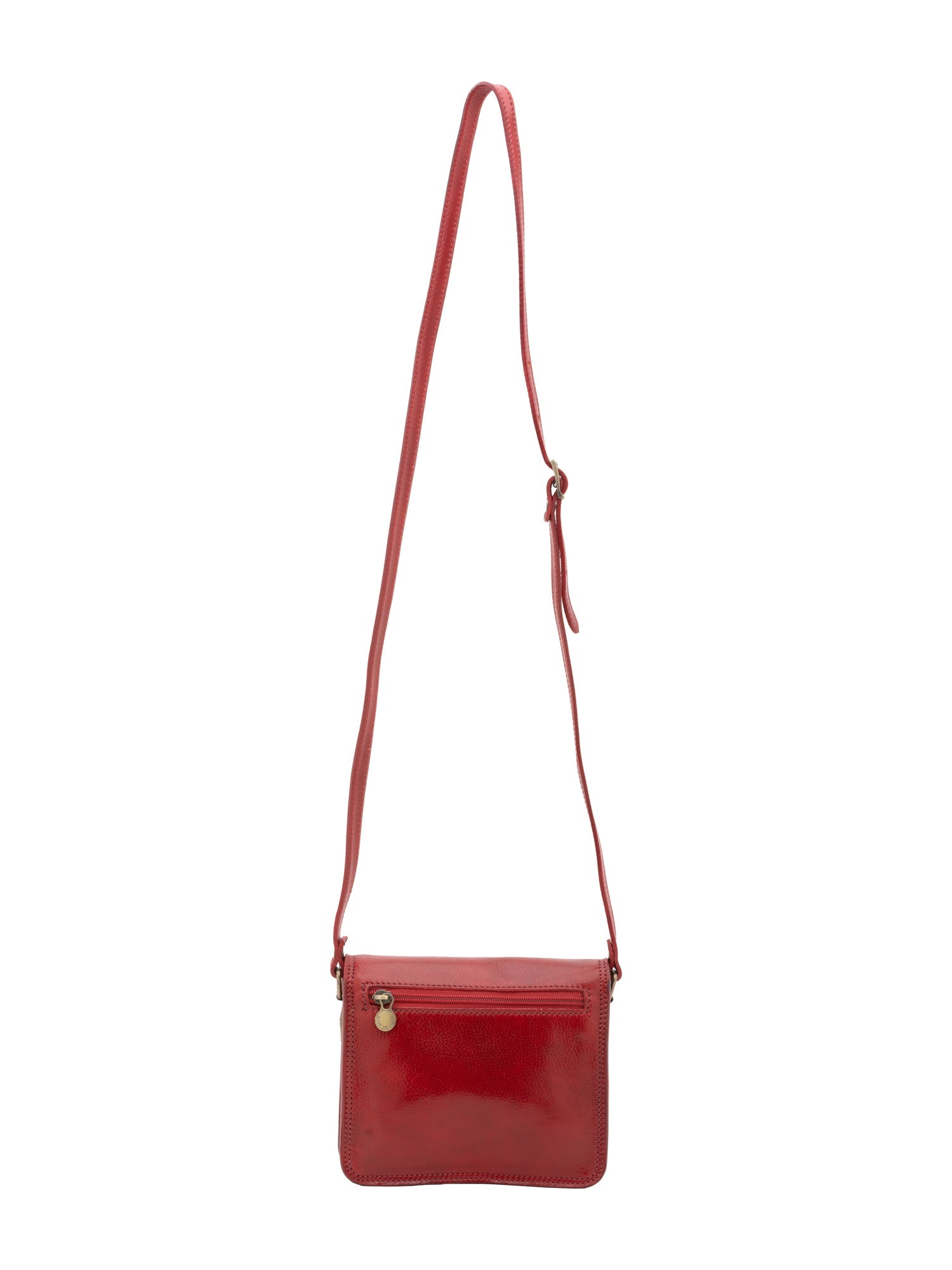 Borsa a tracolla da donna Vera pelle 5516-Rosso I Fratelli