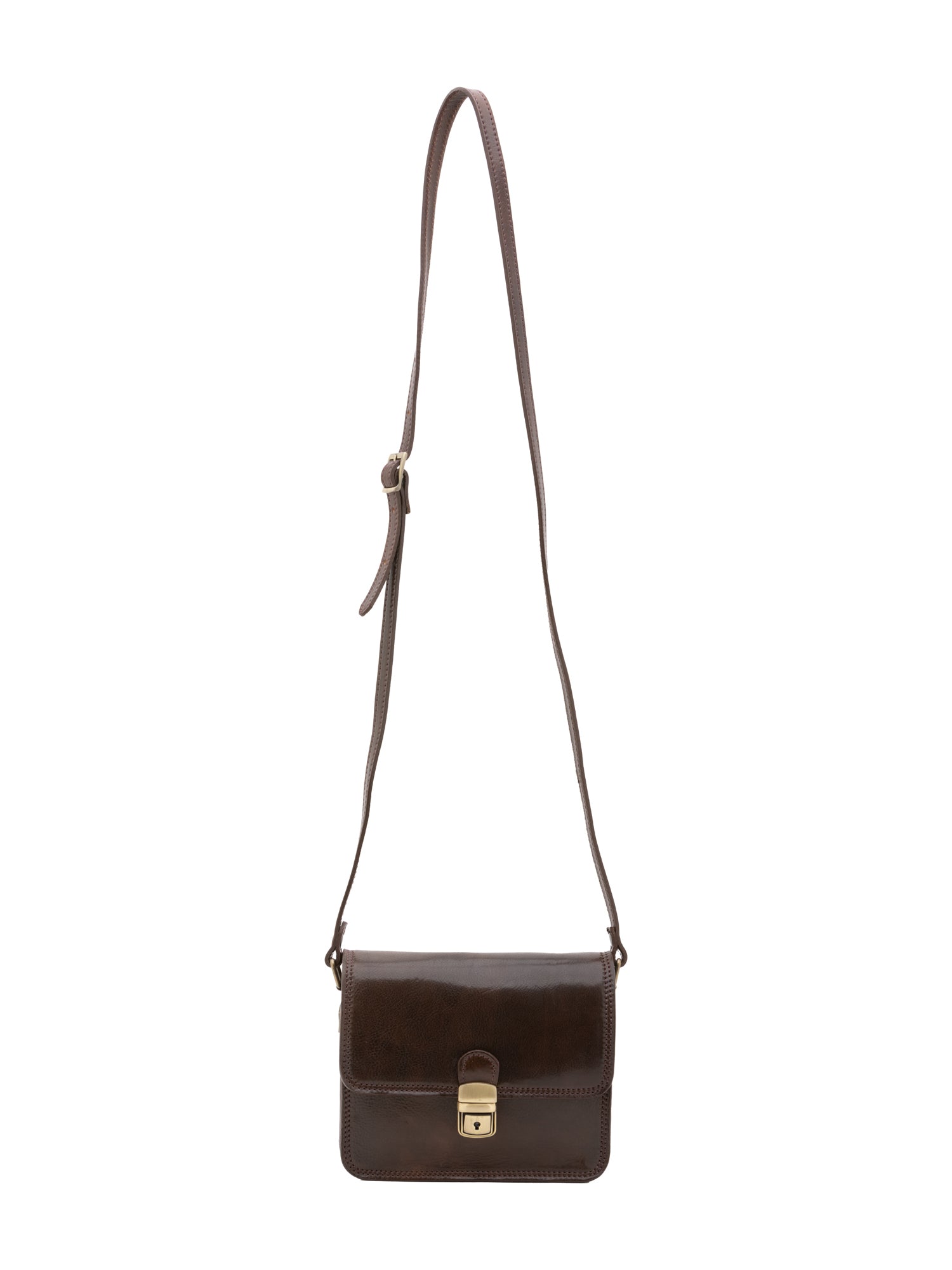 Borsa a tracolla da donna Vera pelle 5516-Tmoro I Fratelli