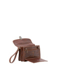 Borsa a mano da uomo in vera pelle 100% pelle 5517-Marrone I Fratelli