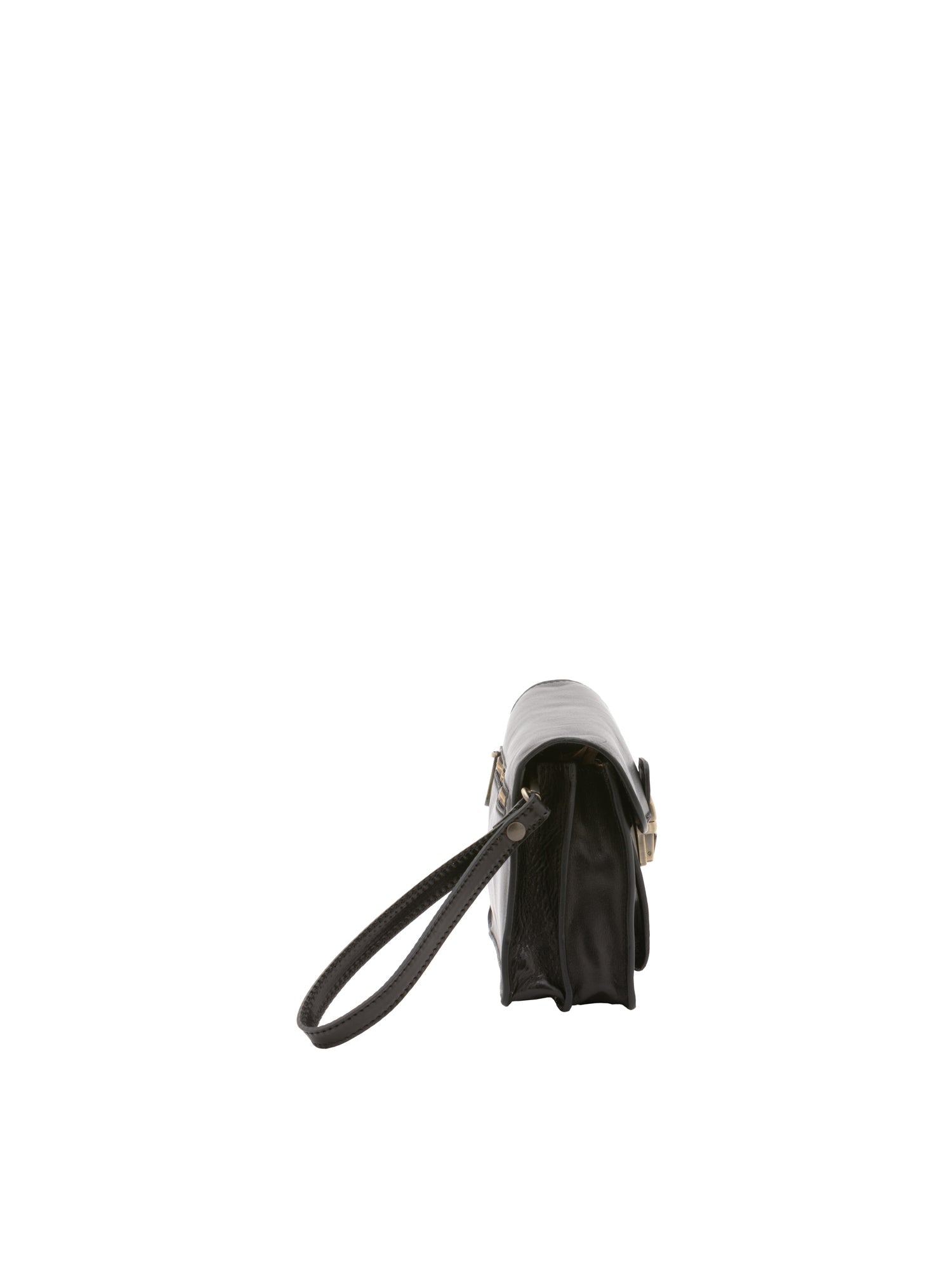 Borsa a mano da uomo in vera pelle 100% pelle 5517-Nero I Fratelli