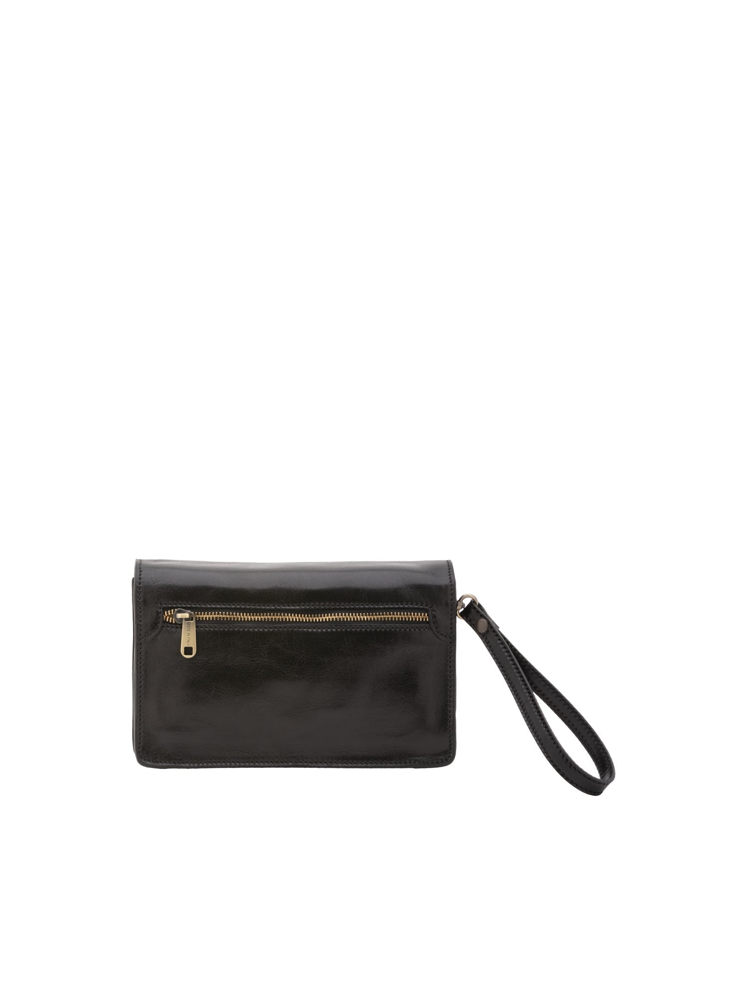 Borsa a mano da uomo in vera pelle 100% pelle 5517-Nero I Fratelli