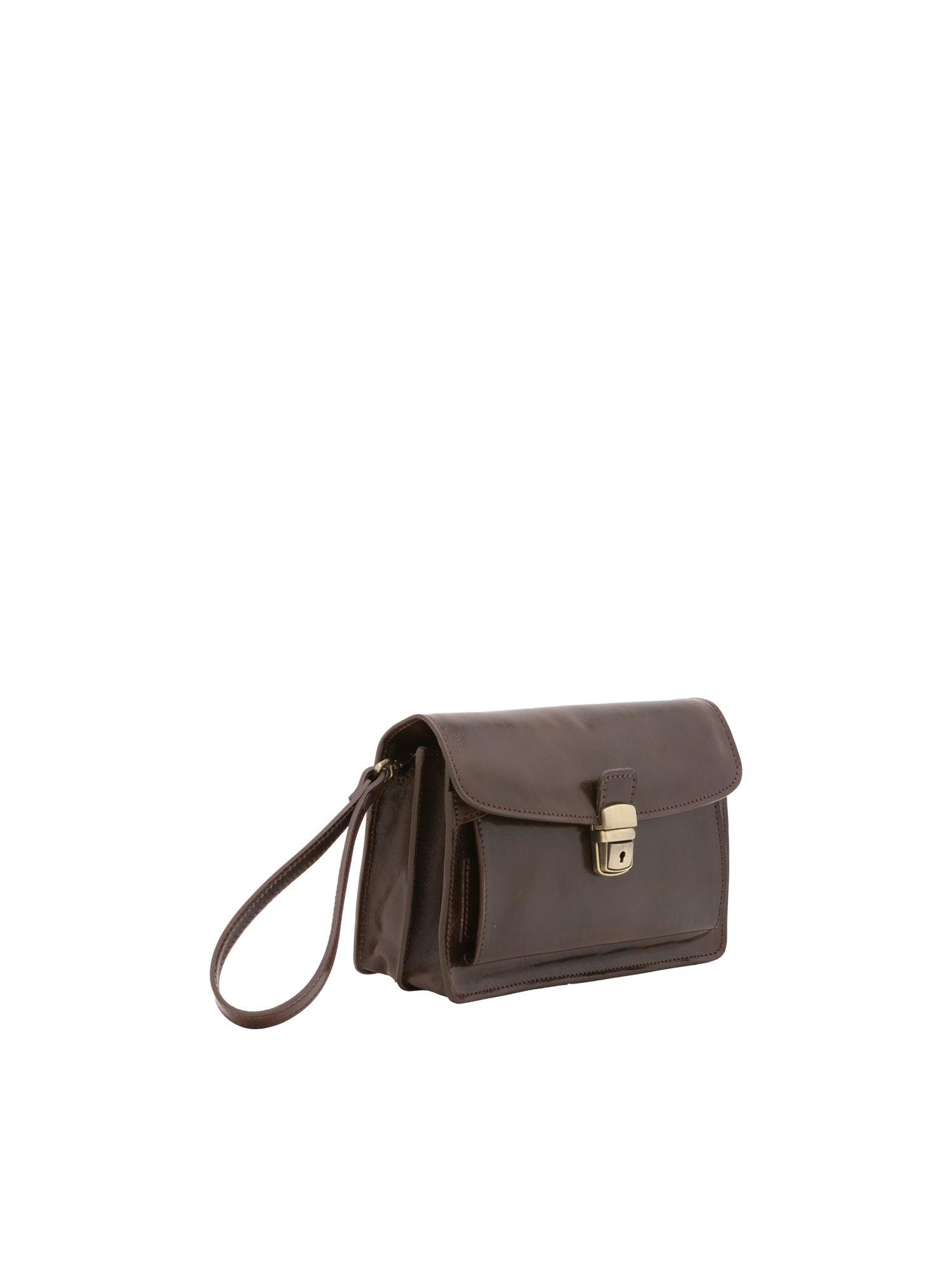 Borsa a mano da uomo in vera pelle 100% pelle 5517-Tmoro I Fratelli