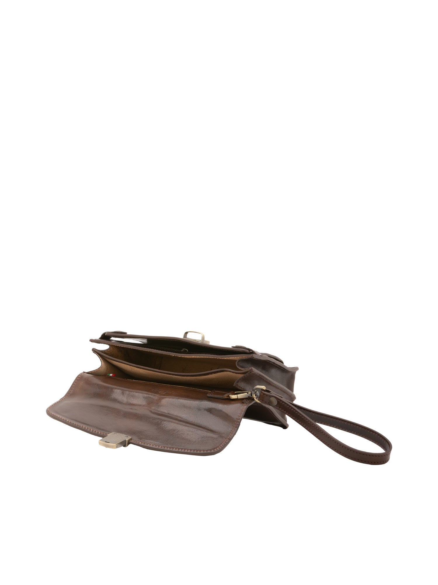 Borsa a mano da uomo in vera pelle 100% pelle 5517-Tmoro I Fratelli