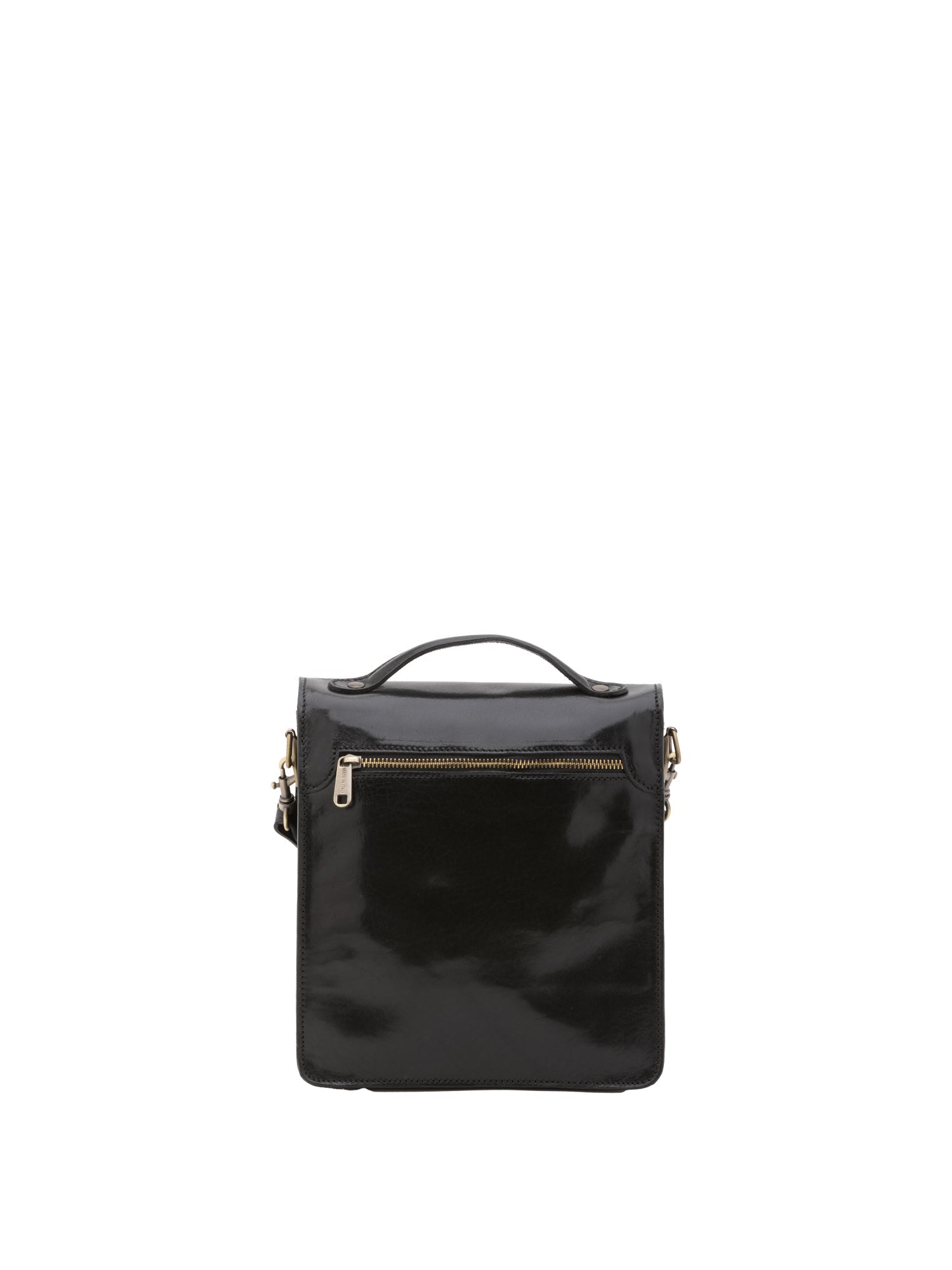 Borsa a tracolla uomo in vera pelle Made in Italy 5518-Nero I Fratelli