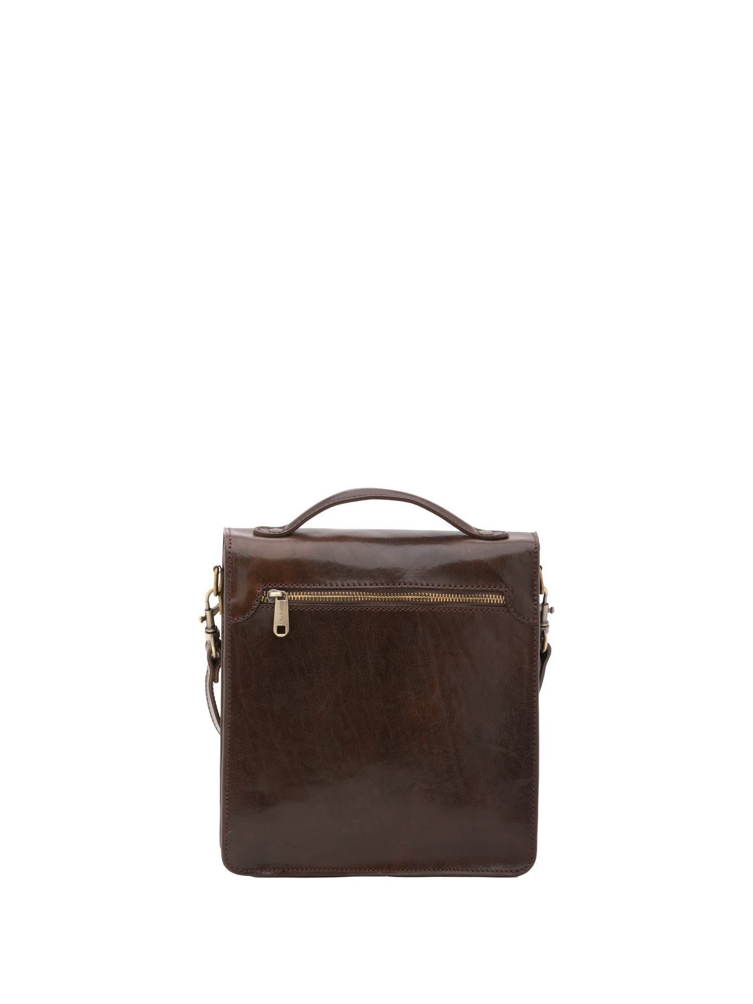 Borsa a tracolla uomo in vera pelle Made in Italy 5518-Tmoro I Fratelli