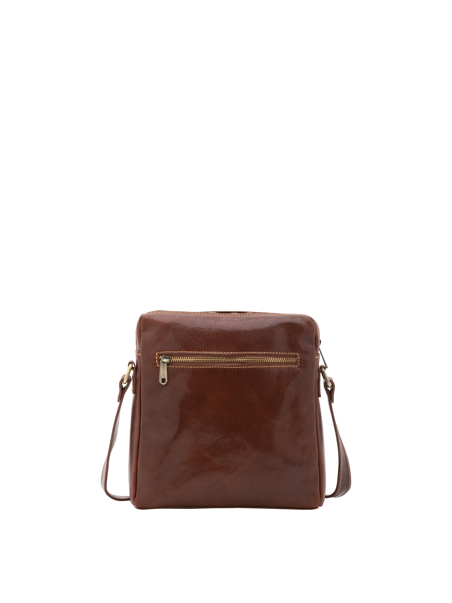 Borsa a tracolla uomo in vera pelle Made in Italy 5519-Marrone I Fratelli