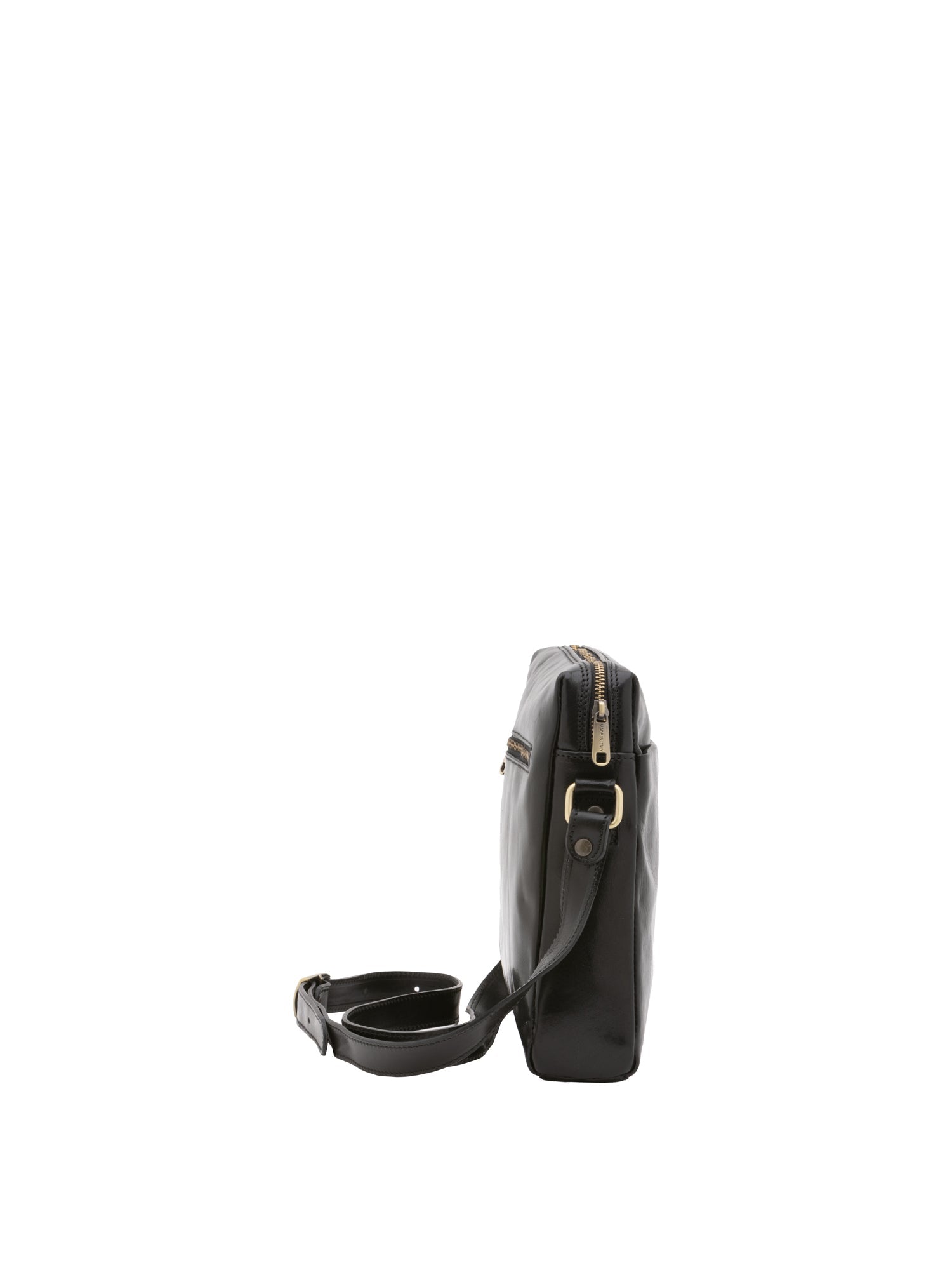 Borsa a tracolla uomo in vera pelle Made in Italy 5519-Nero I Fratelli