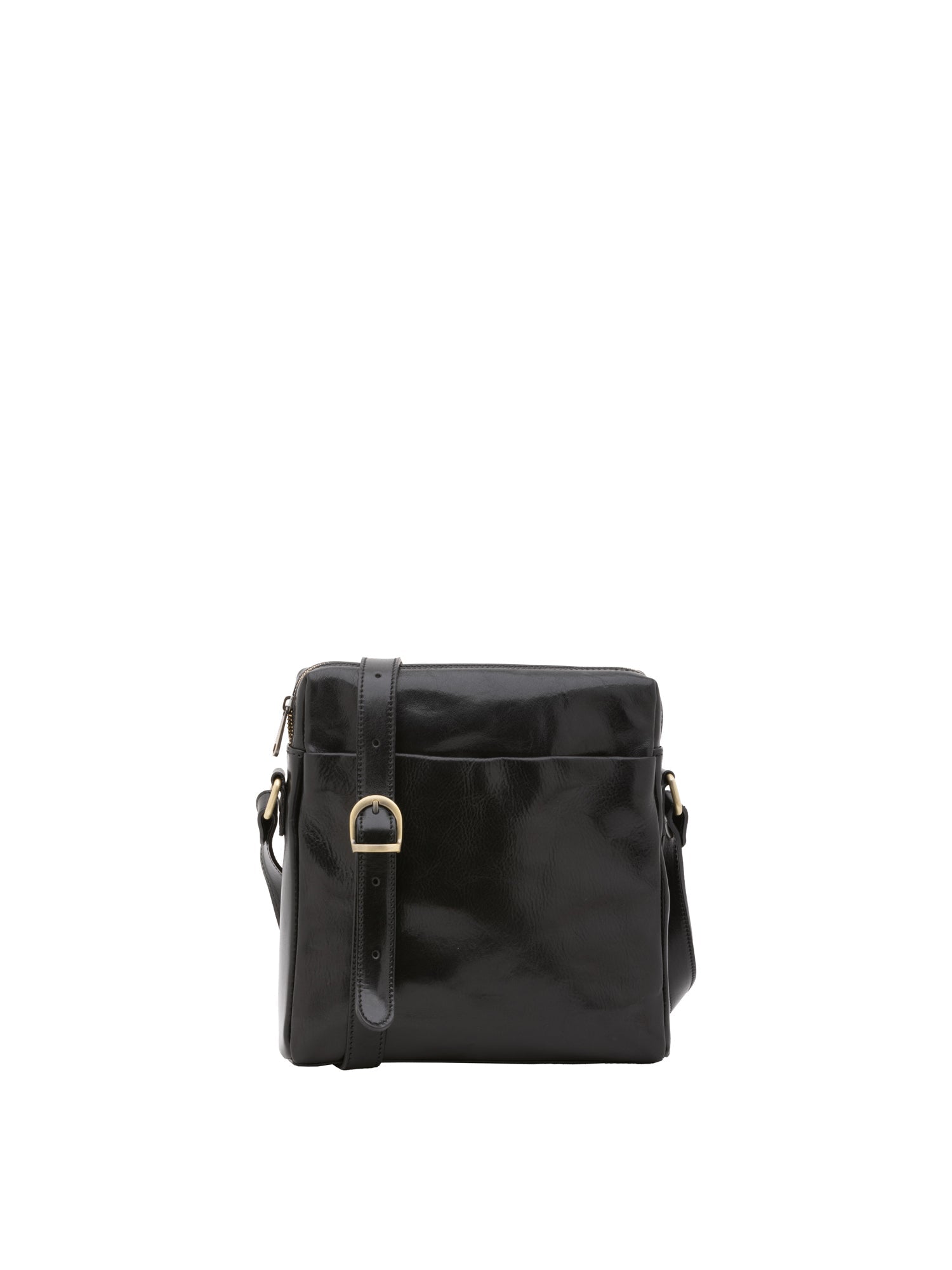 Borsa a tracolla uomo in vera pelle Made in Italy 5519-Nero I Fratelli