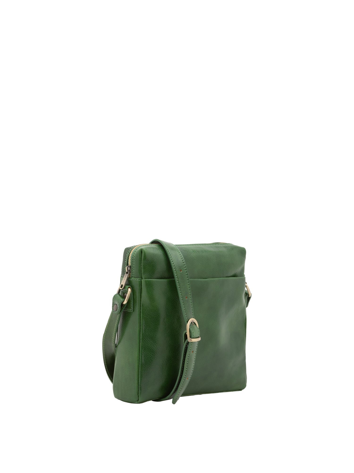 Borsa a tracolla uomo in vera pelle Made in Italy 5519-Verde I Fratelli