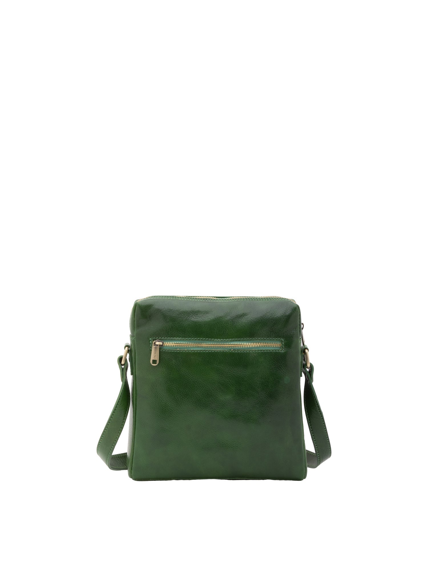 Borsa a tracolla uomo in vera pelle Made in Italy 5519-Verde I Fratelli