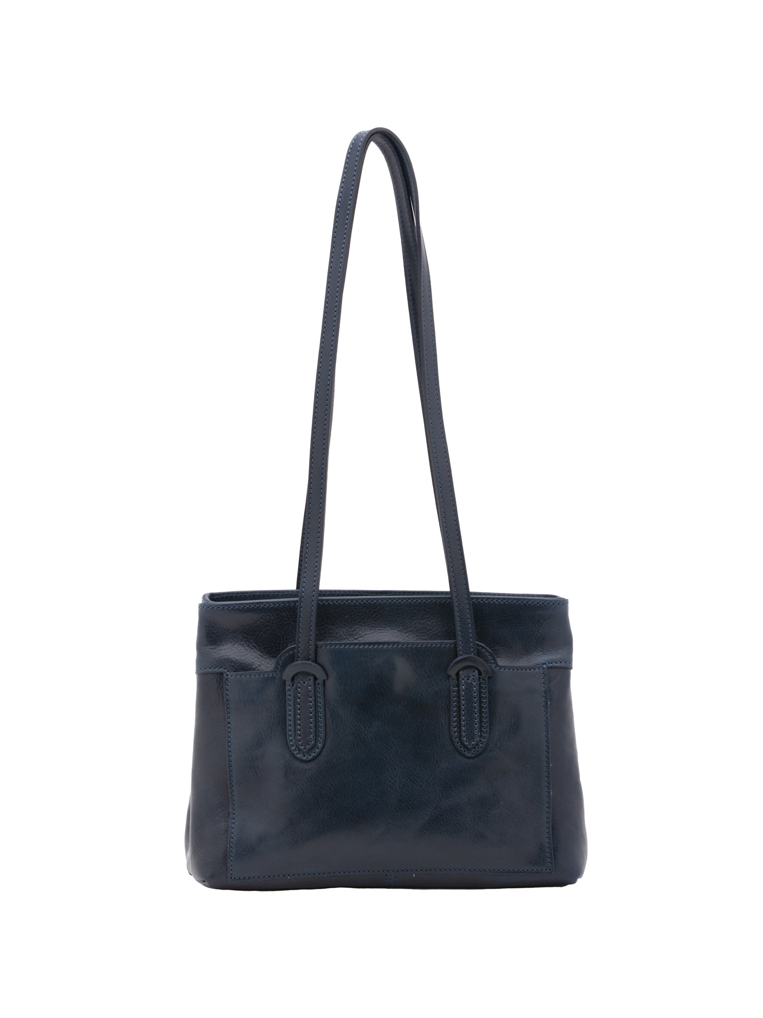 Borsa a spalla da donna Vera pelle 5520-Blu I Fratelli